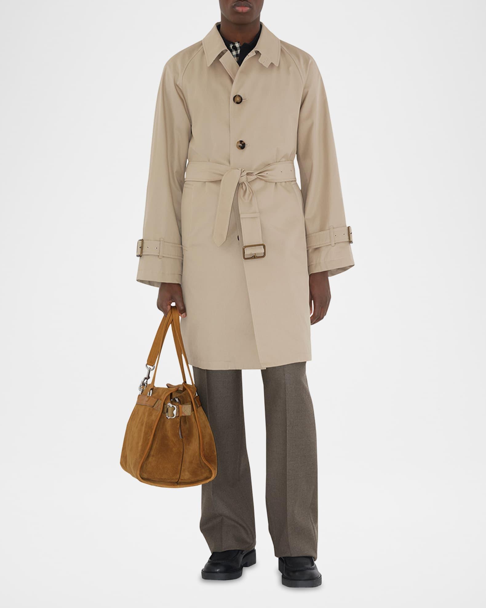 Men's Long Gabardine Car Coat Product Image