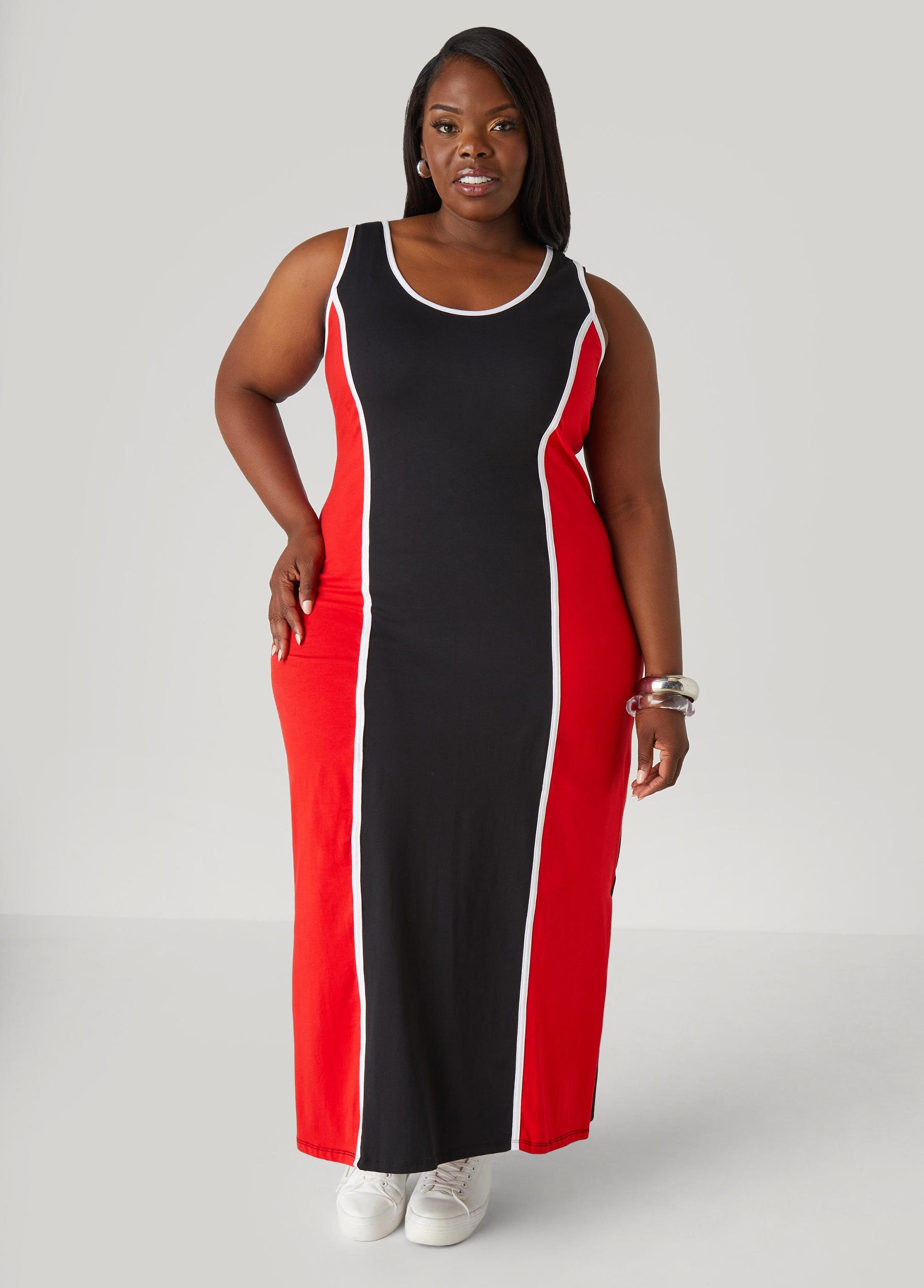 Two Tone Tank Maxi Dress Product Image
