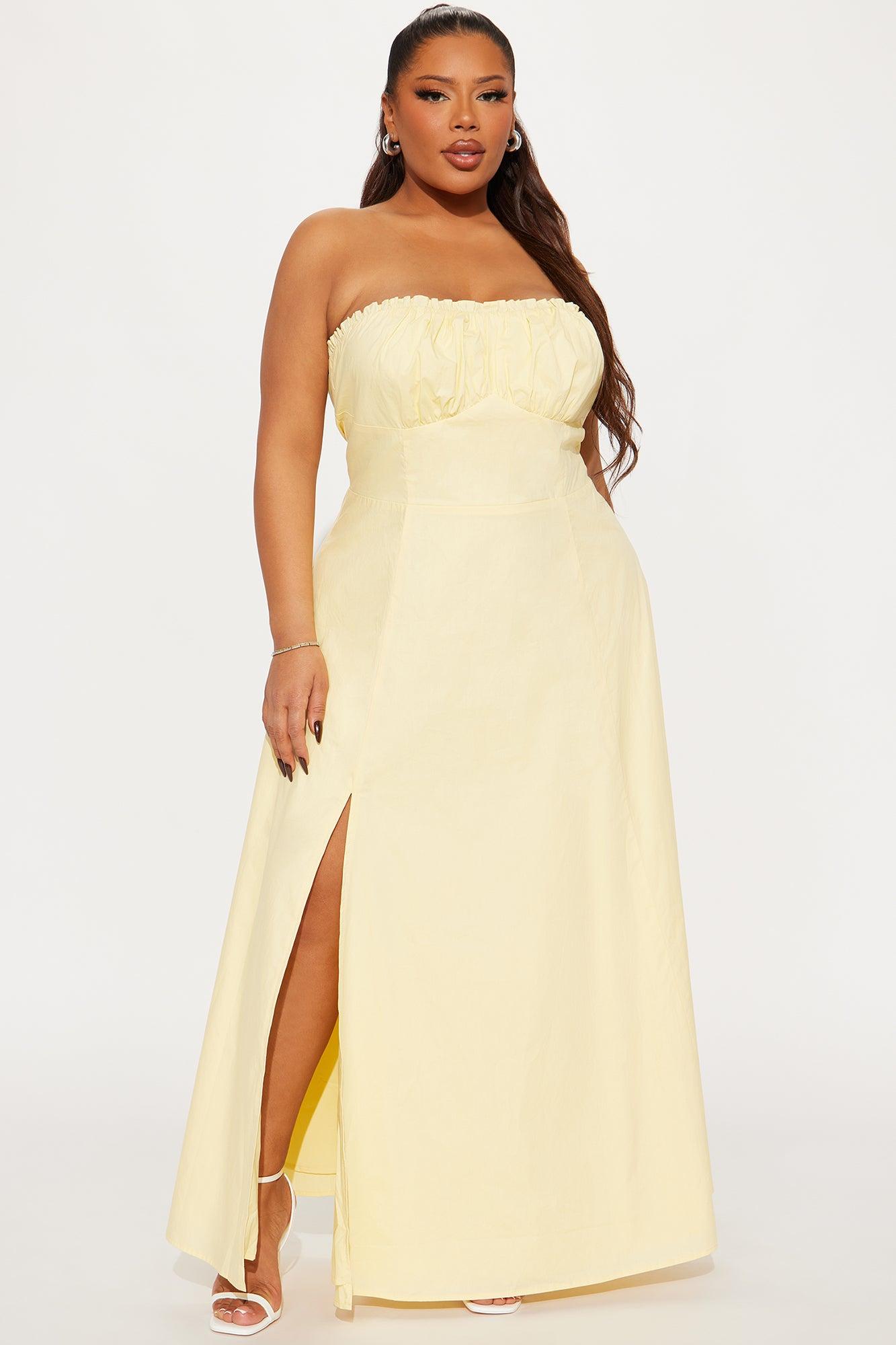 Lorena Maxi Dress - Yellow Product Image