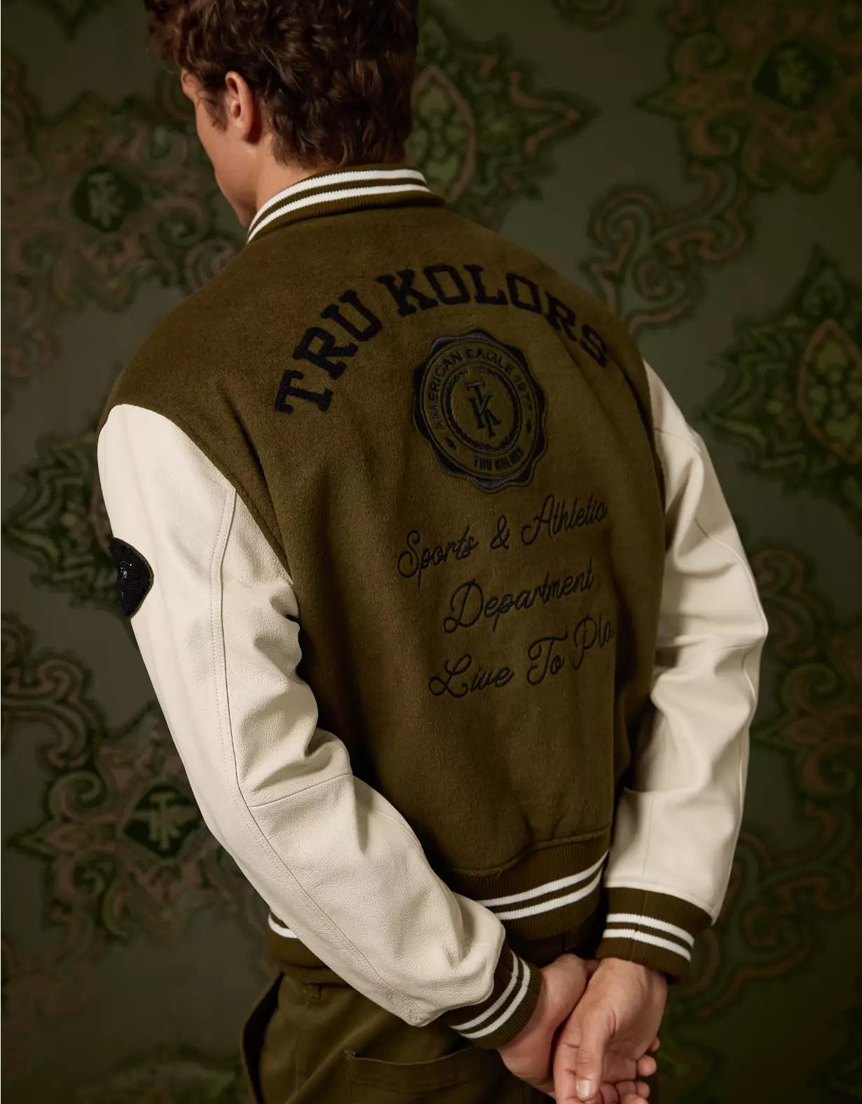 AE x Tru Kolors Varsity Jacket Product Image