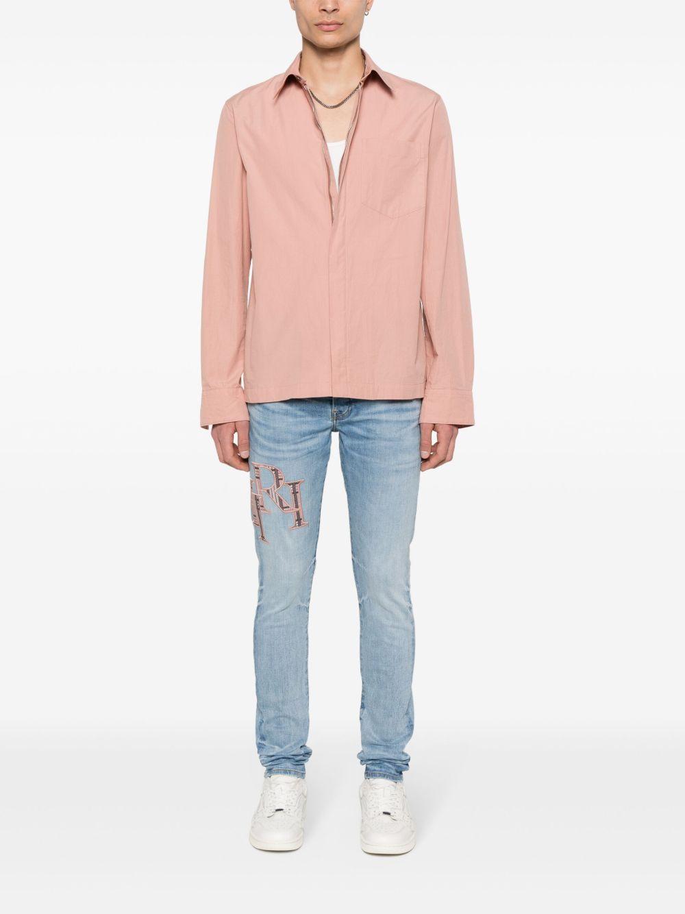 logo-embroidered skinny jeans Product Image