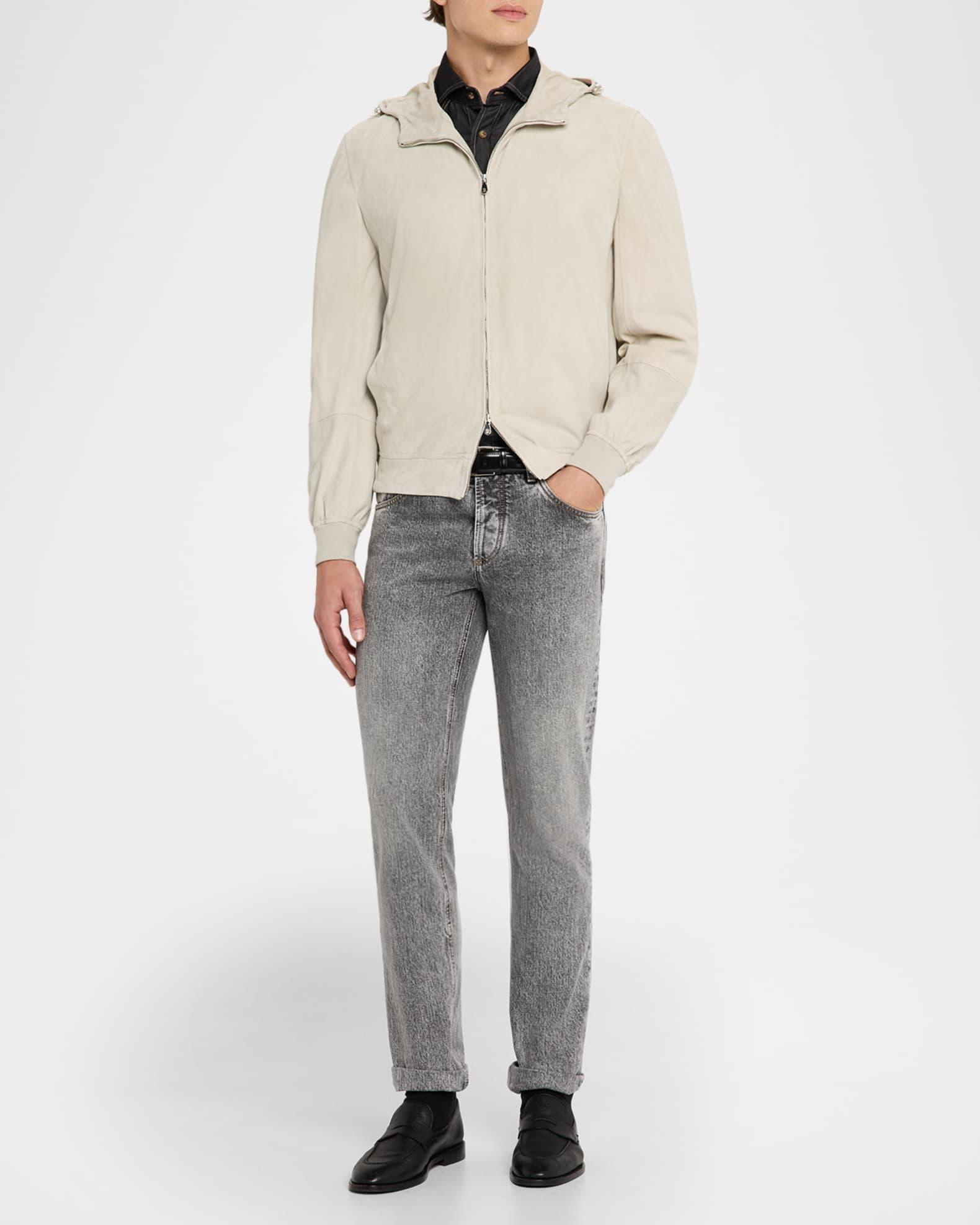 Mens Lightweight Denim Western Shirt Product Image