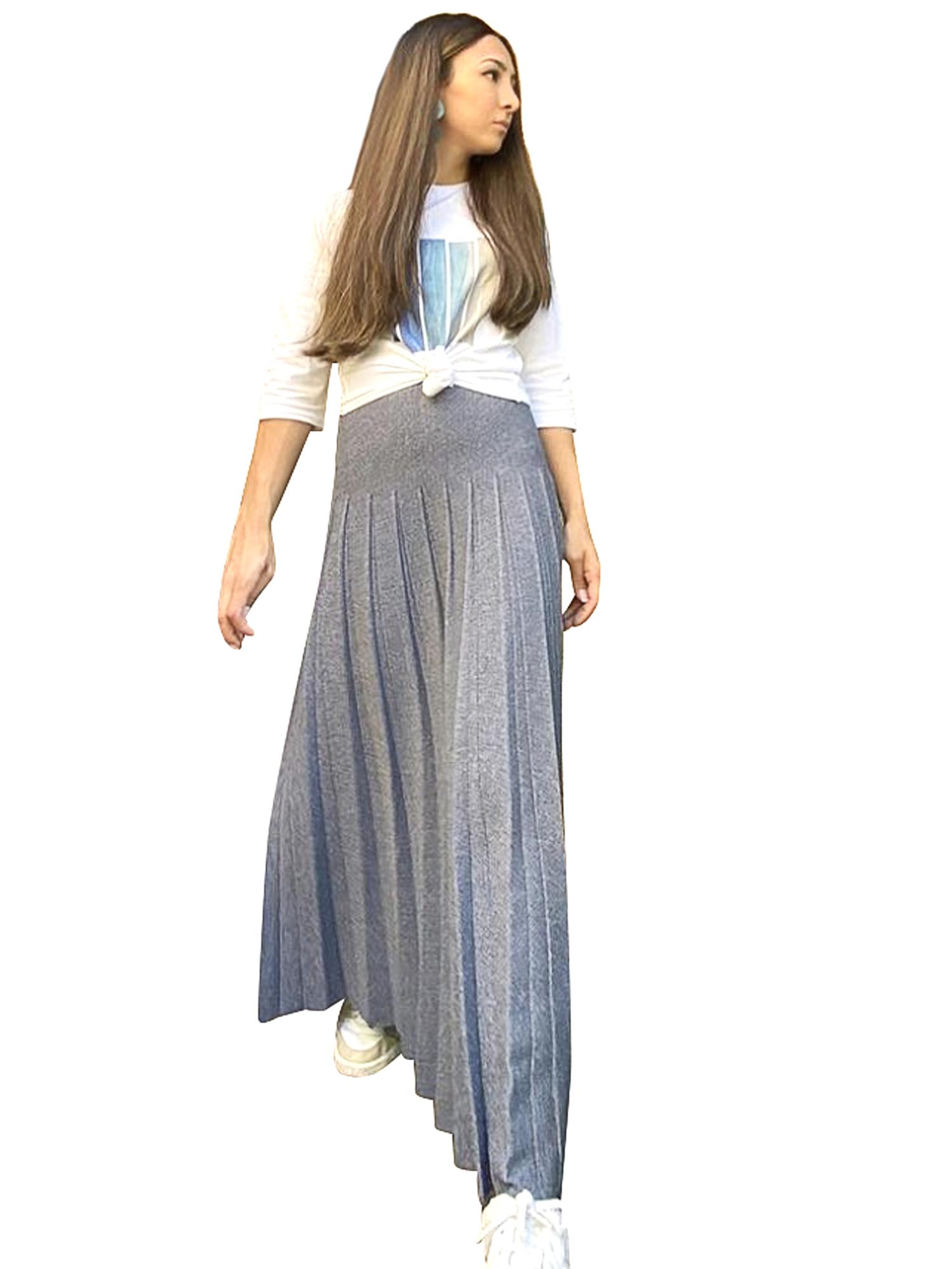 Apparalel Knit Pleat Infinity Skirt Product Image