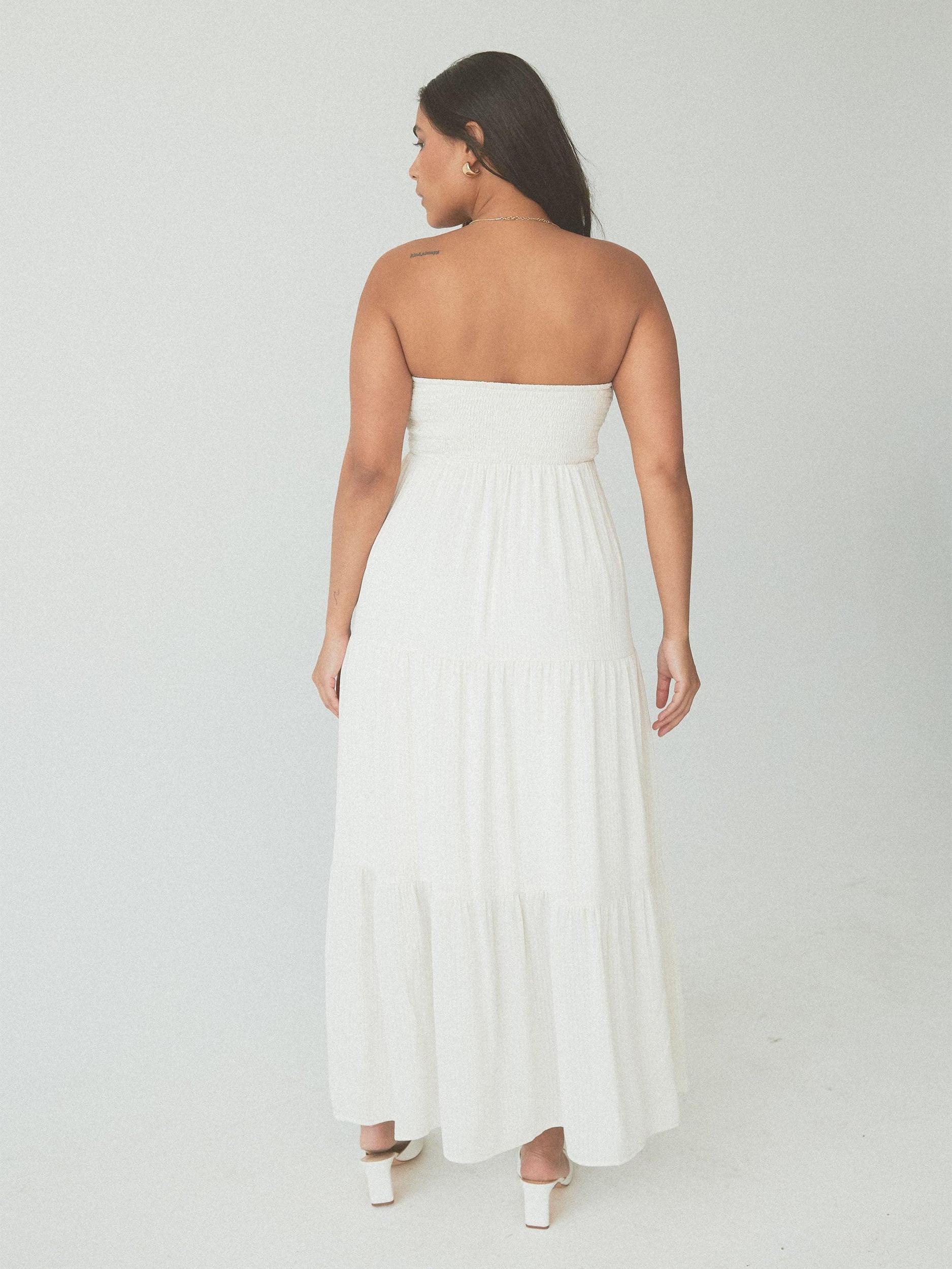 Tube Top Tiered Maxi Brami Dress Product Image