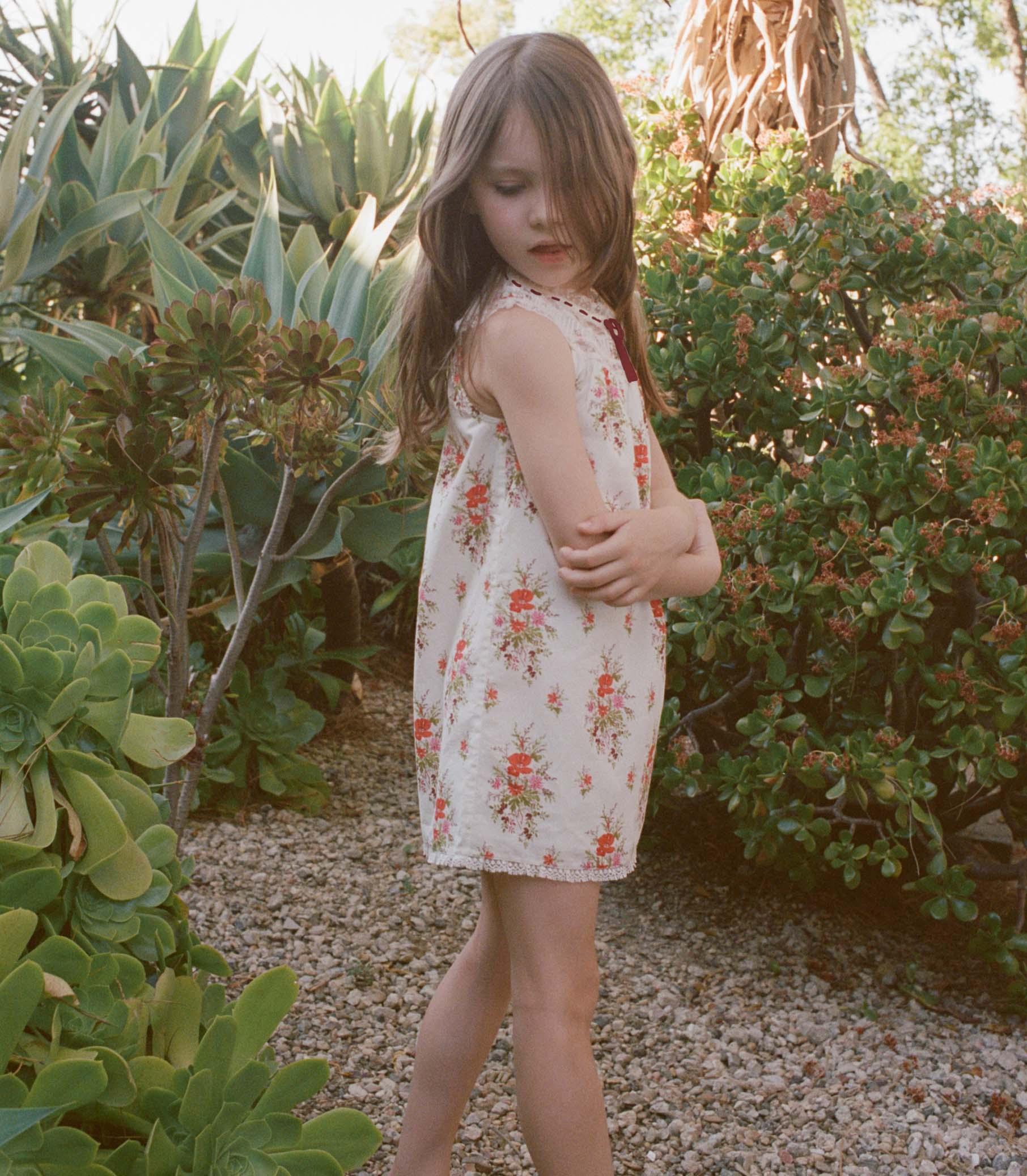 LITTLE DANSES DRESS -- ROSE PETIT BOUQUET DE CHAMONIX Product Image