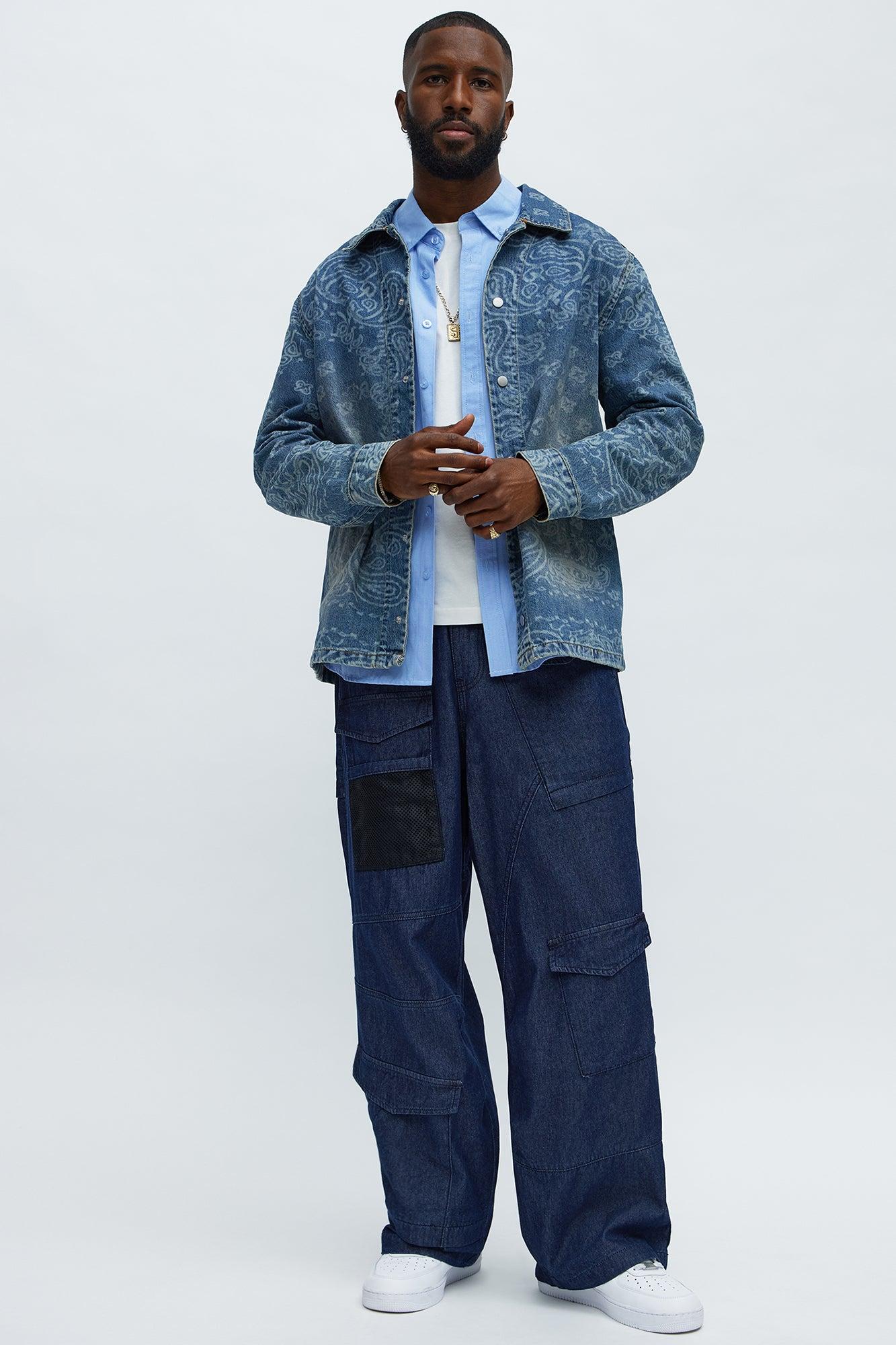 Max Cargo Baggy Pants - Indigo Male Product Image