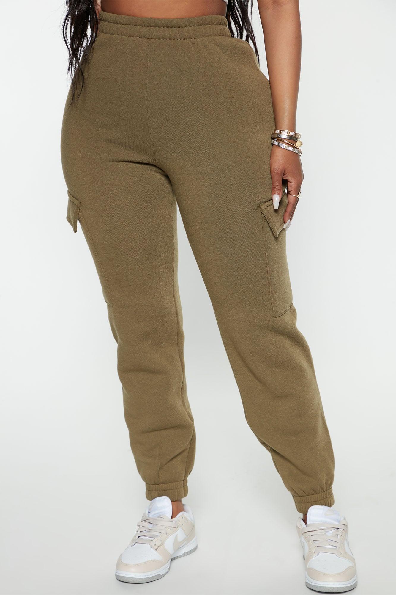Let's Relax Jogger Sweatpants - Olive Product Image