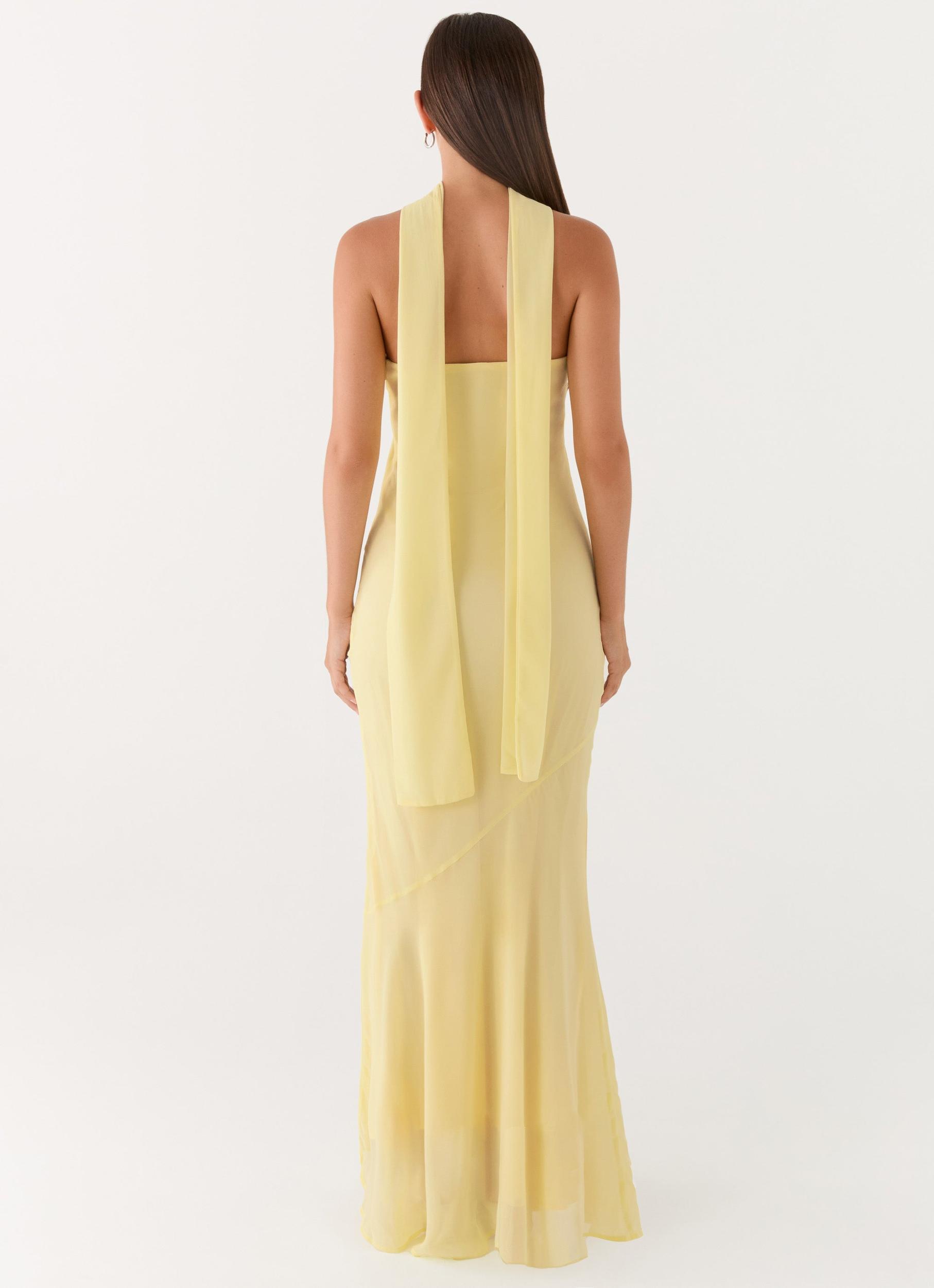 Under The Pagoda Maxi Dress - Yellow Product Image