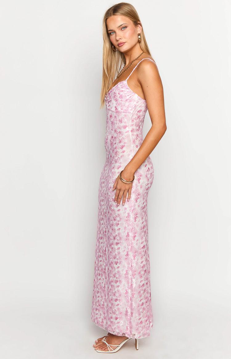Alanna Pink Lace Maxi Dress Baby Product Image