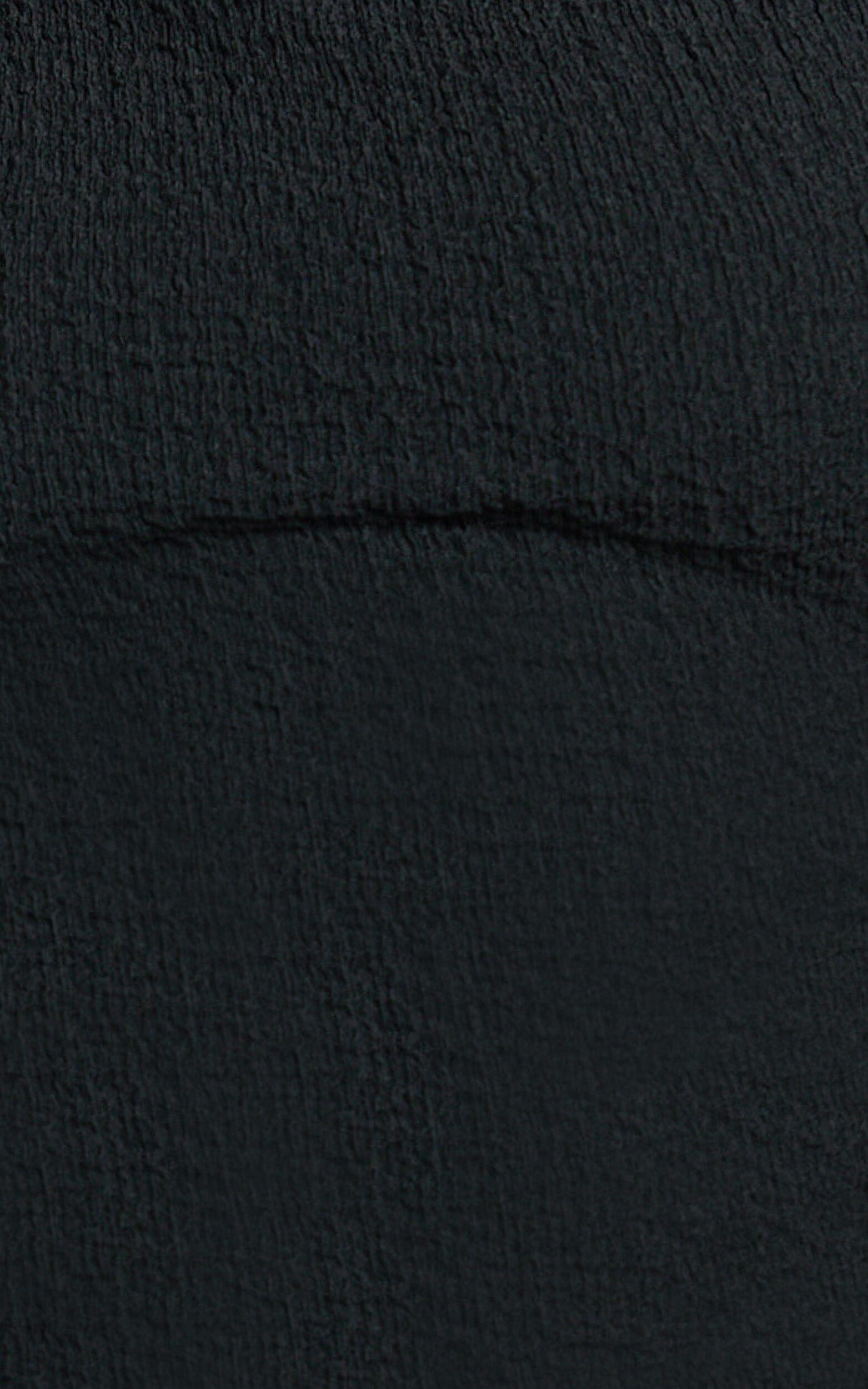 Elsa Maxi Dress - Knot Shoulder Sleeveless Detail Dress in Black Product Image