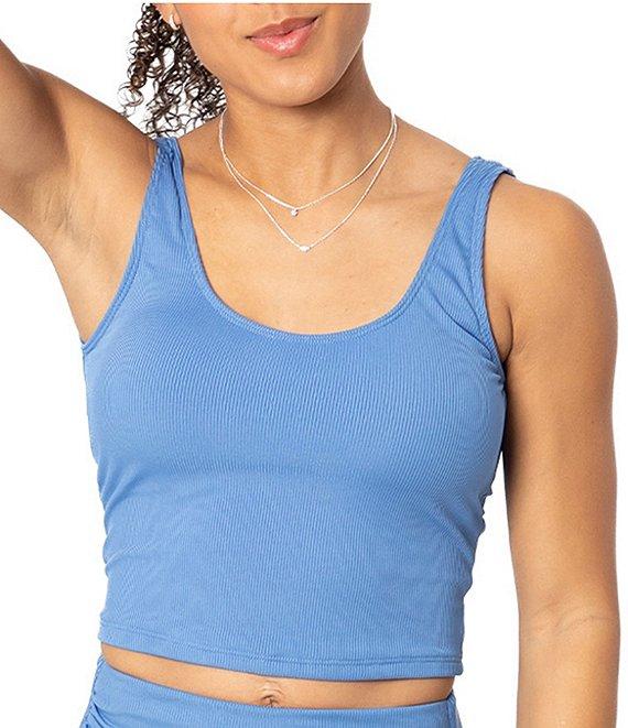 Janela Bay Solid Ribbed Shirred High Waist Swim Bottom Product Image