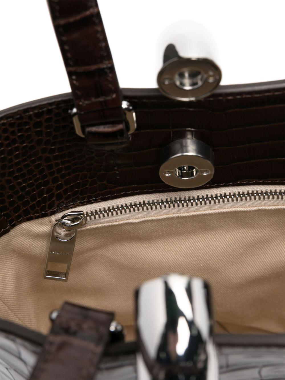 croc-embossed tote bag Product Image