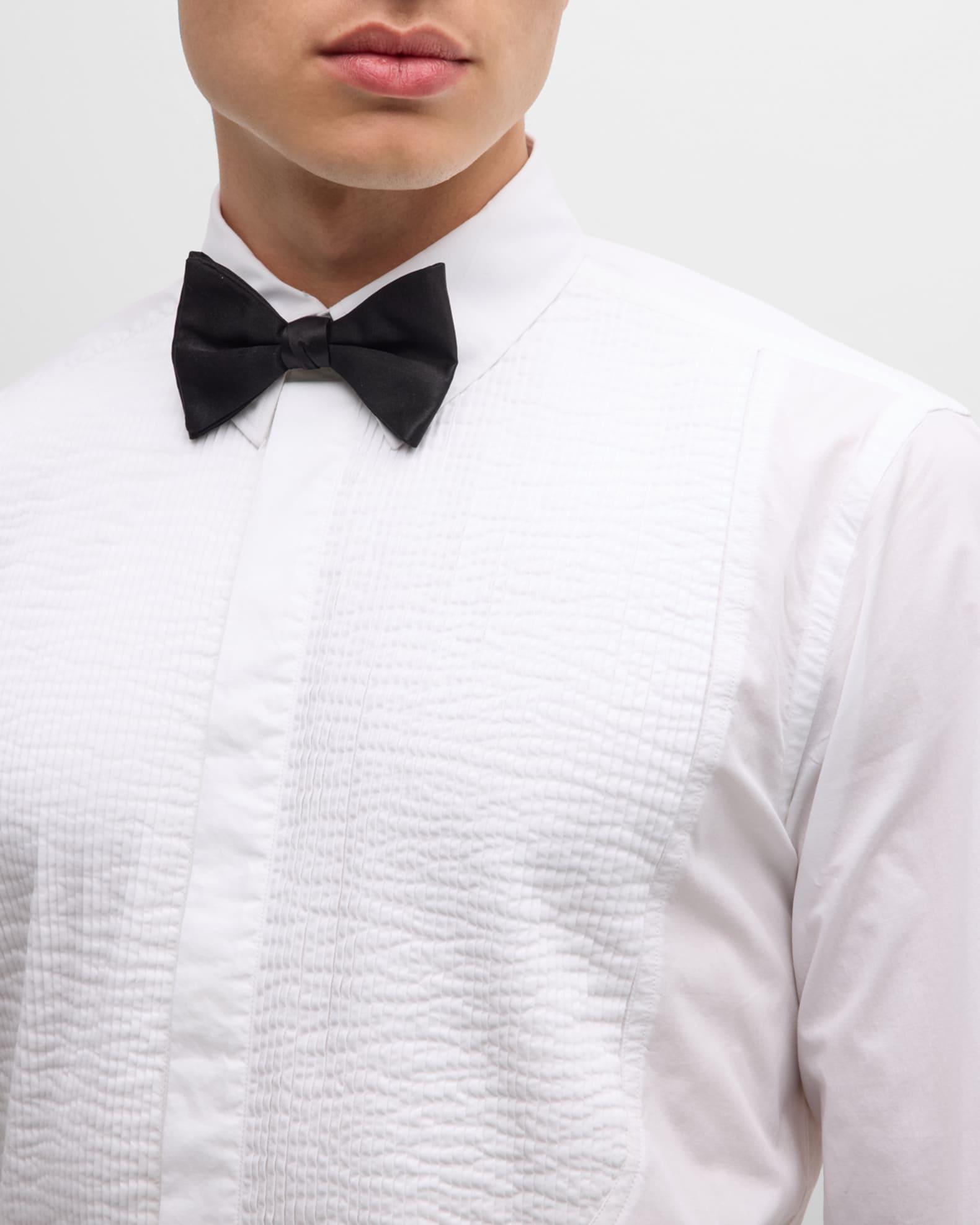 Men's Pleated Bib-Front Evening Dress Shirt Product Image