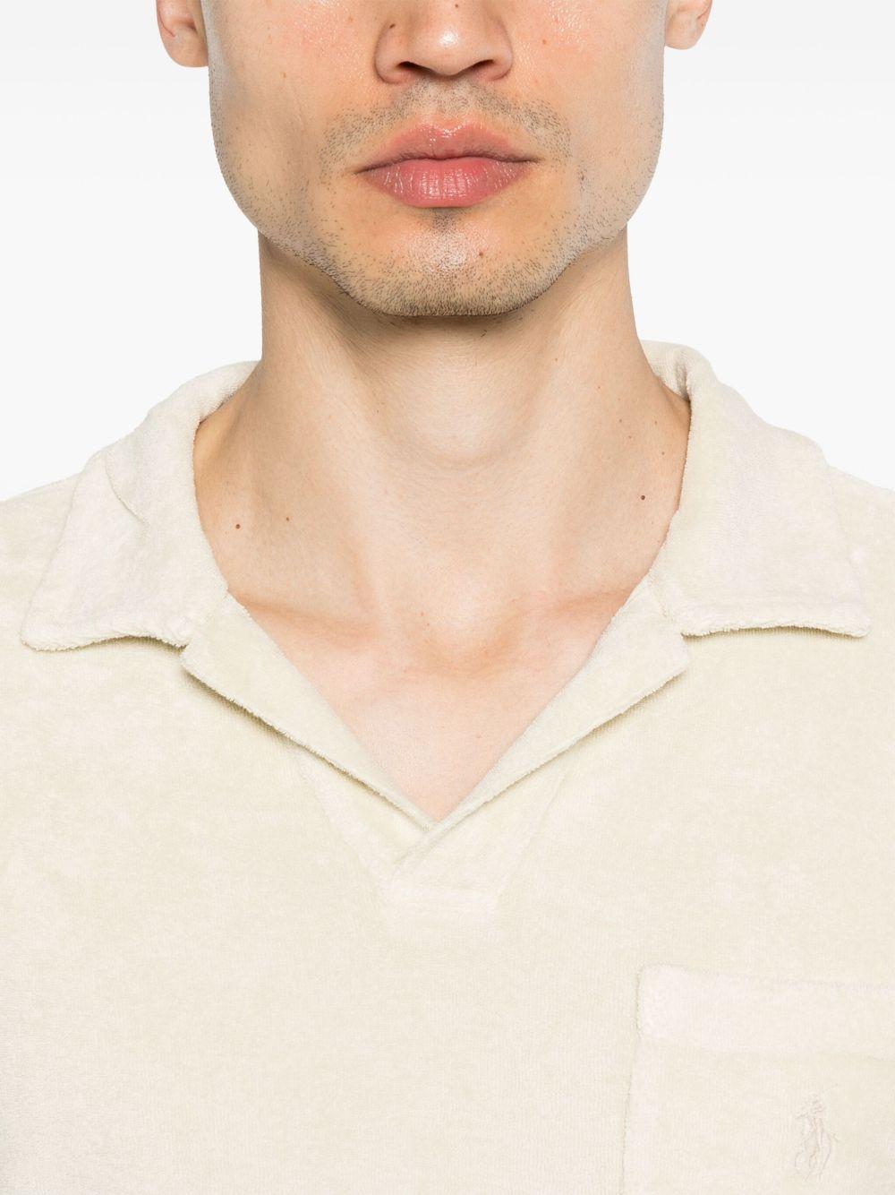 johnny-collar T-shirt Product Image