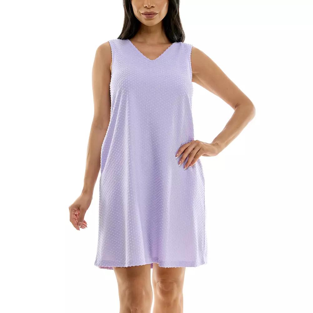 Women's Nina Leonard V-Neck Reversible Trapeze Dress,  Product Image