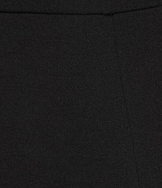 Jude Connally Lucia Ponte Knit Elastic Waistband Straight Pull-On Ankle Pants Product Image