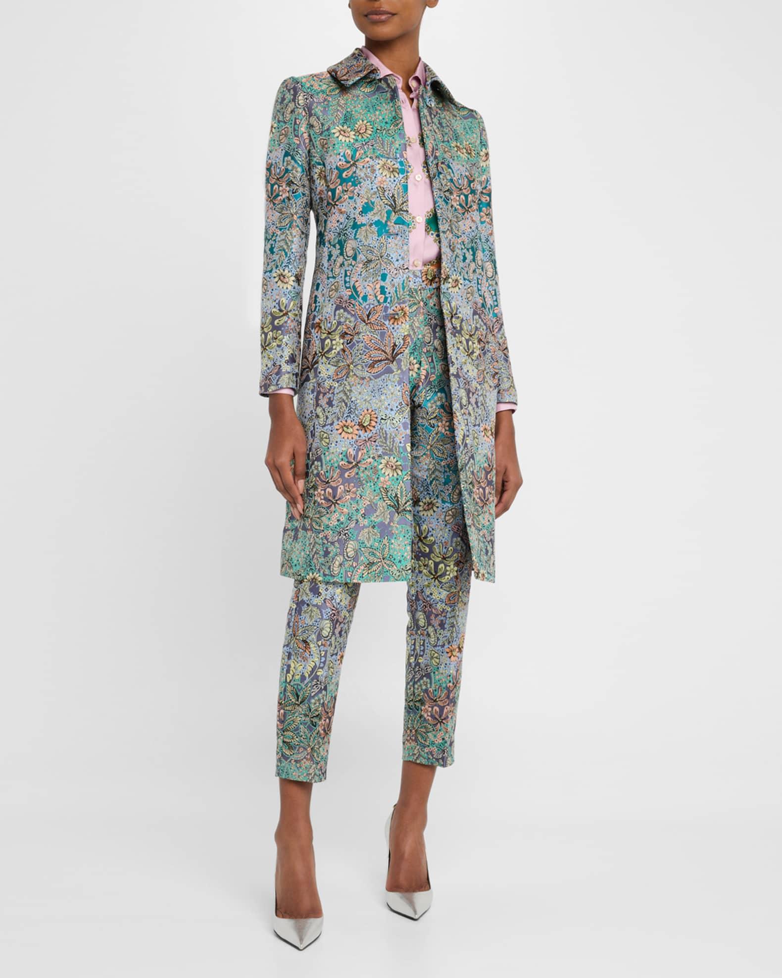 Multi Garden Floral Brocade Coat Product Image