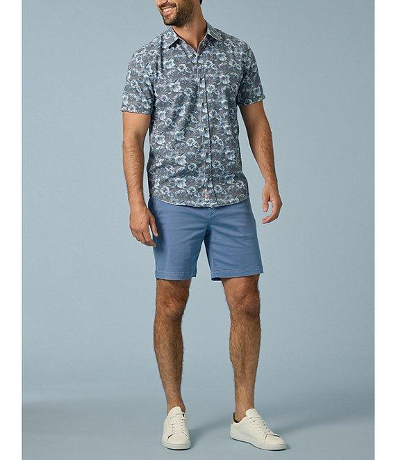 Flag and Anthem Harrington Short Sleeve Floral Printed Woven Shirt Product Image