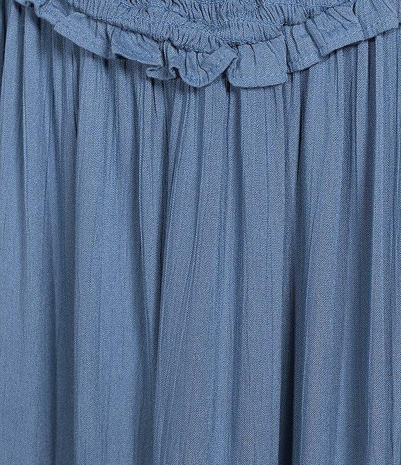 Angie Smocked Bodice Tiered Midi Dress Product Image