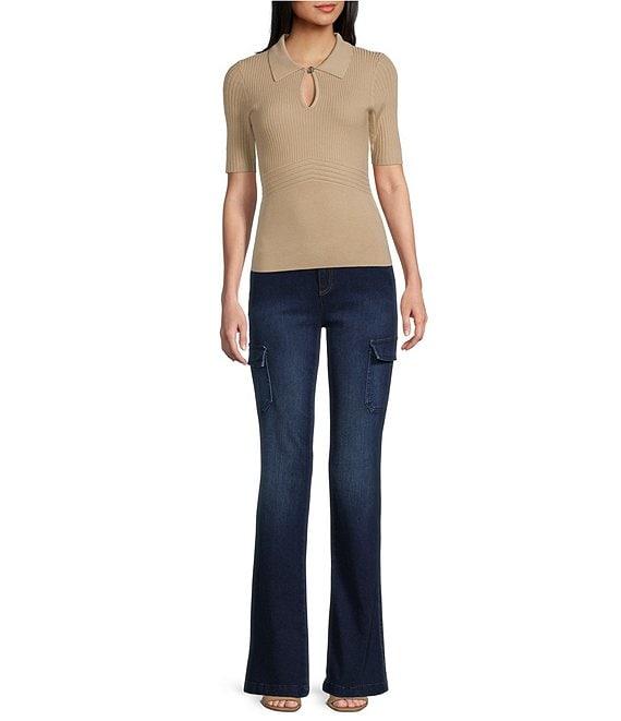 Guess Mid Rise Straight-Leg Cargo Pants Product Image