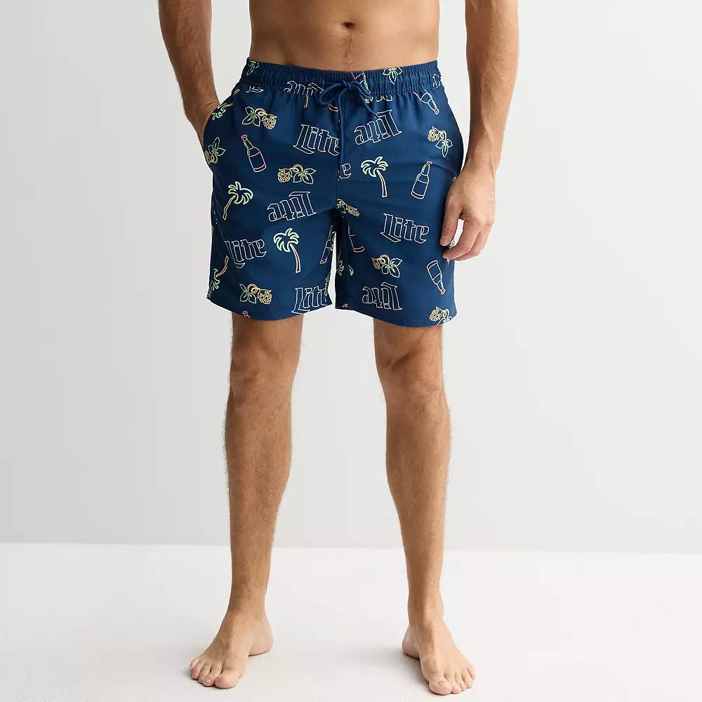 Men's Miller Lite 7" Swim Trunks,  Product Image