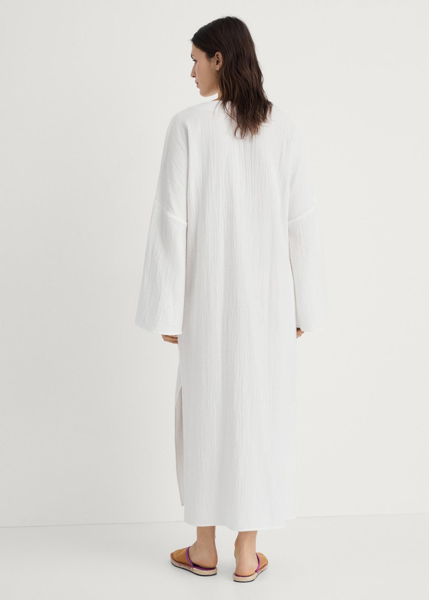 Oversized pajama caftan - Women | MANGO USA Product Image