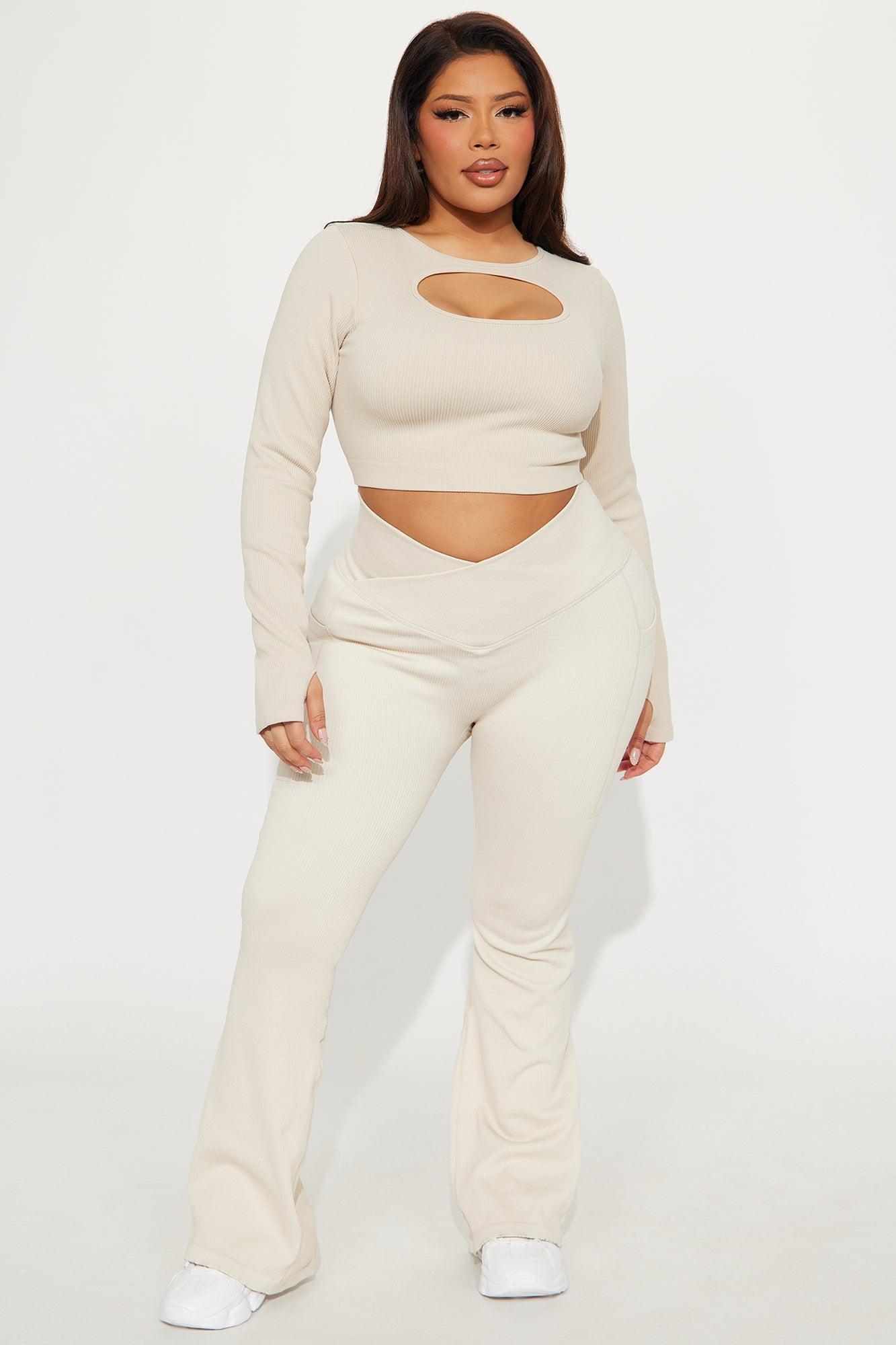 Resistance Effortless Seamless Active Top - Light Taupe Product Image