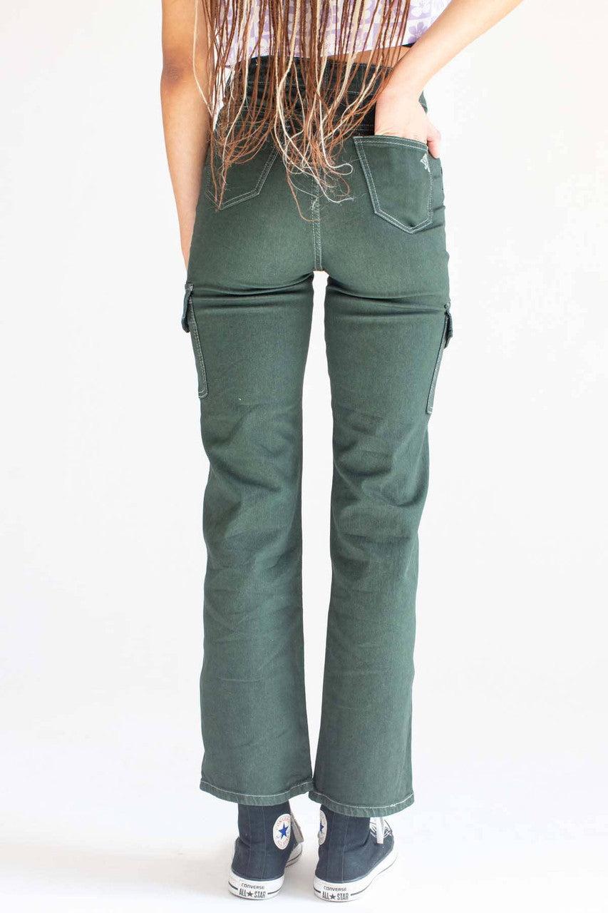 Green Stretch Carpenter Jeans Product Image