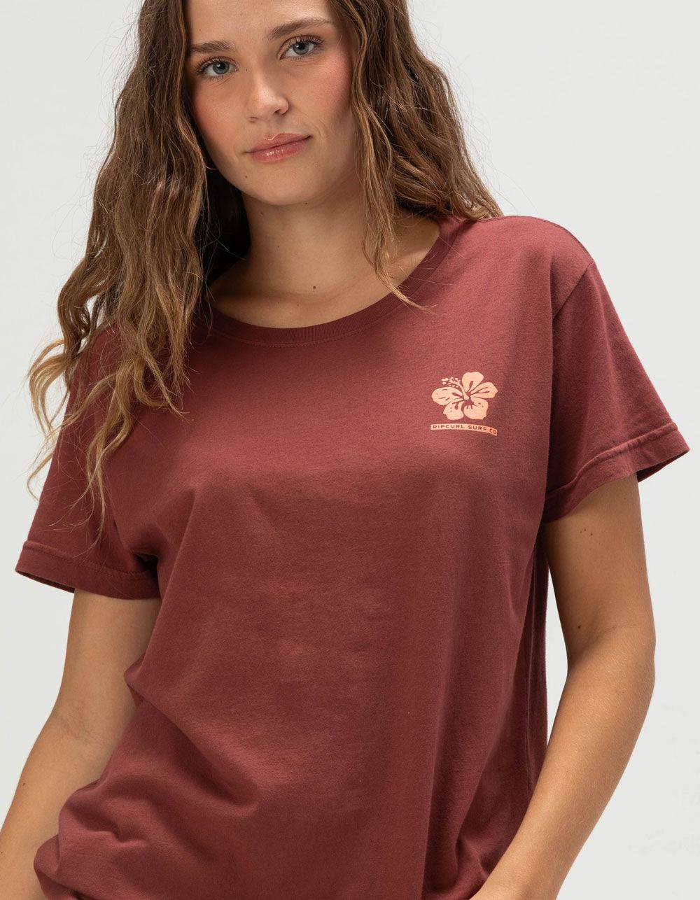 RIP CURL Luau Womens Tee - BROWN Product Image
