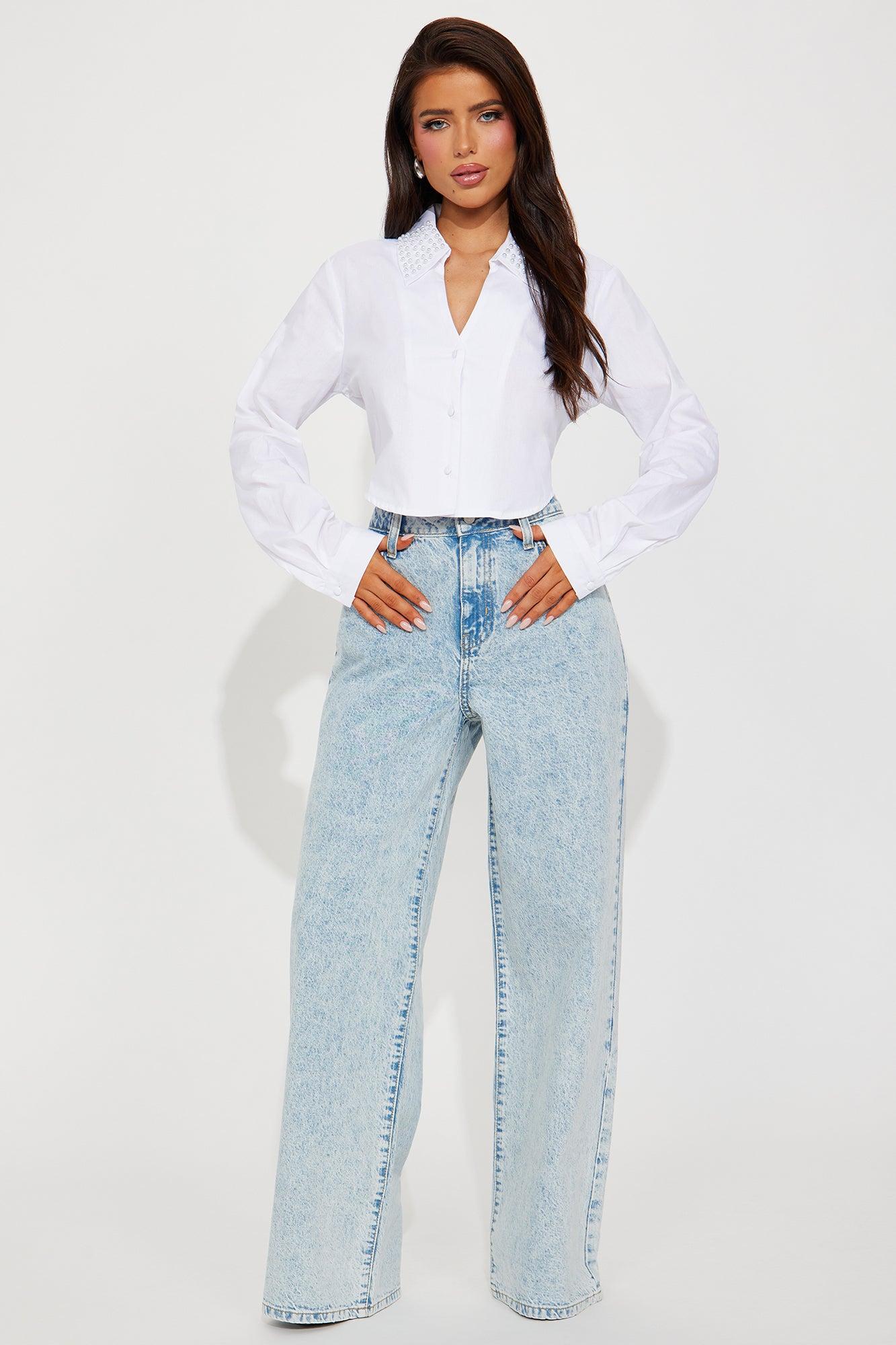 Grace Poplin Shirt - White Product Image