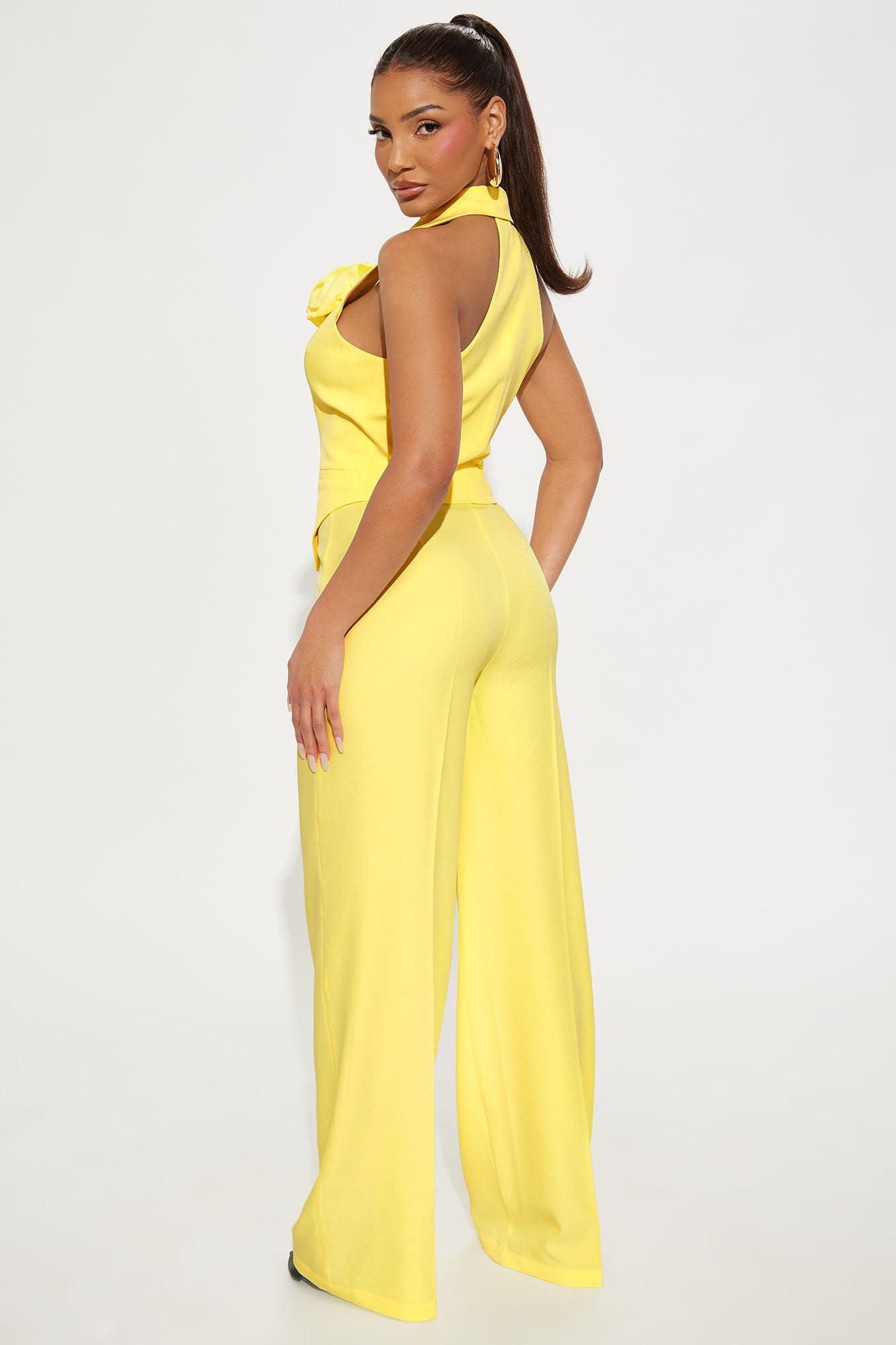 Elle Pant Set - Yellow Product Image