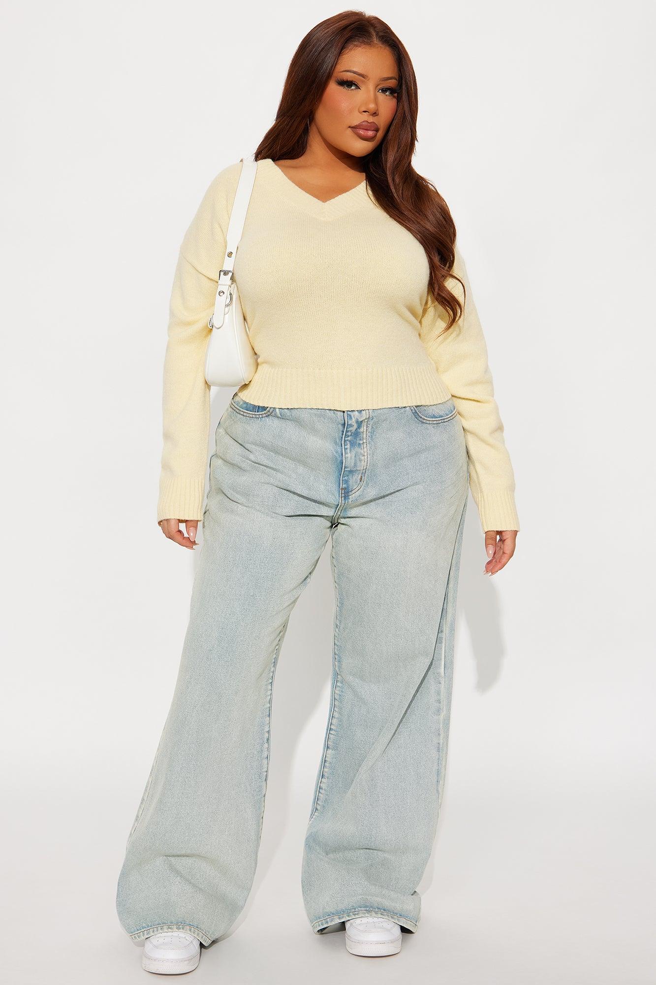 The Everyday Sweater - Yellow Female Product Image