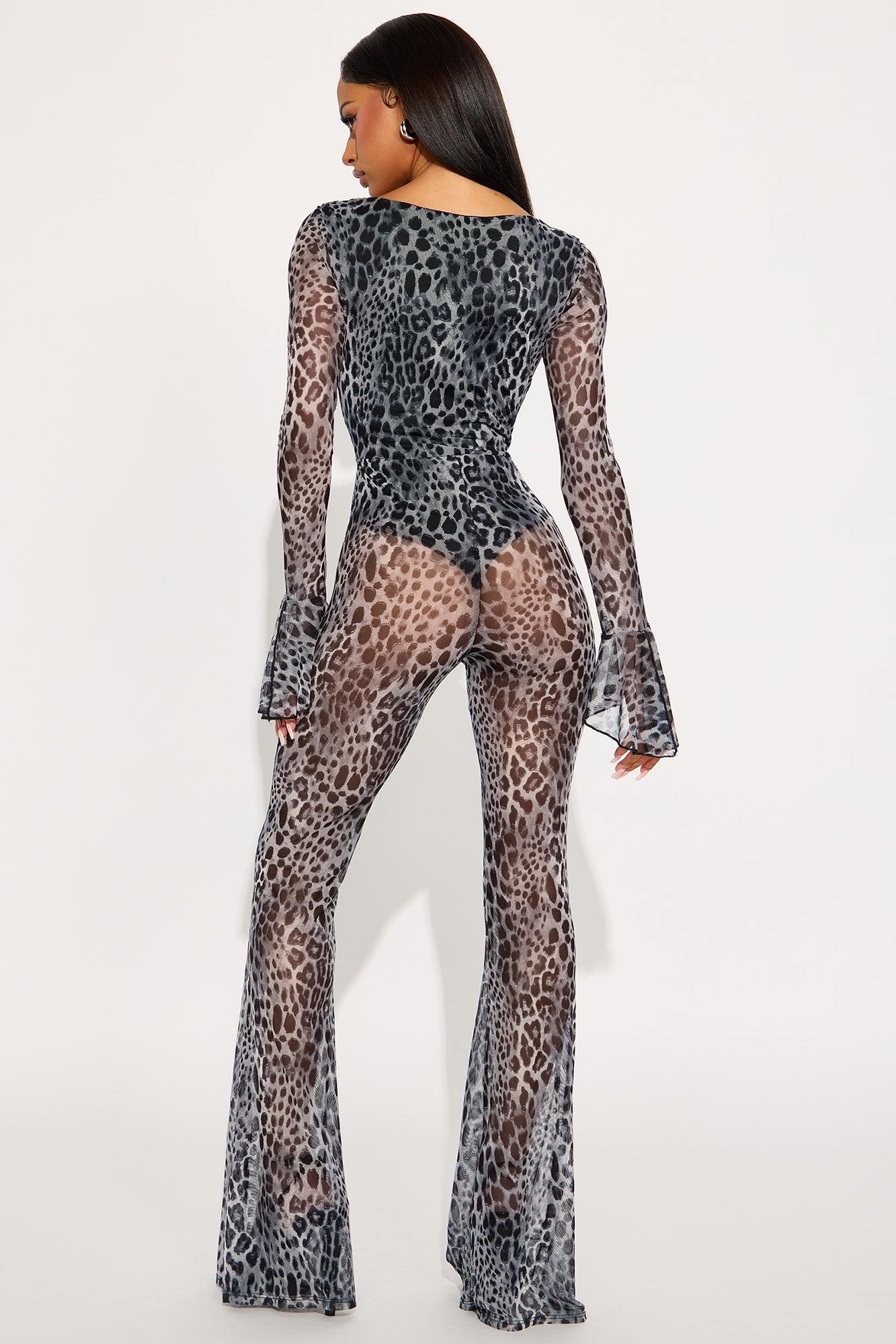 Prowler Mesh Jumpsuit - Grey/combo Female Product Image