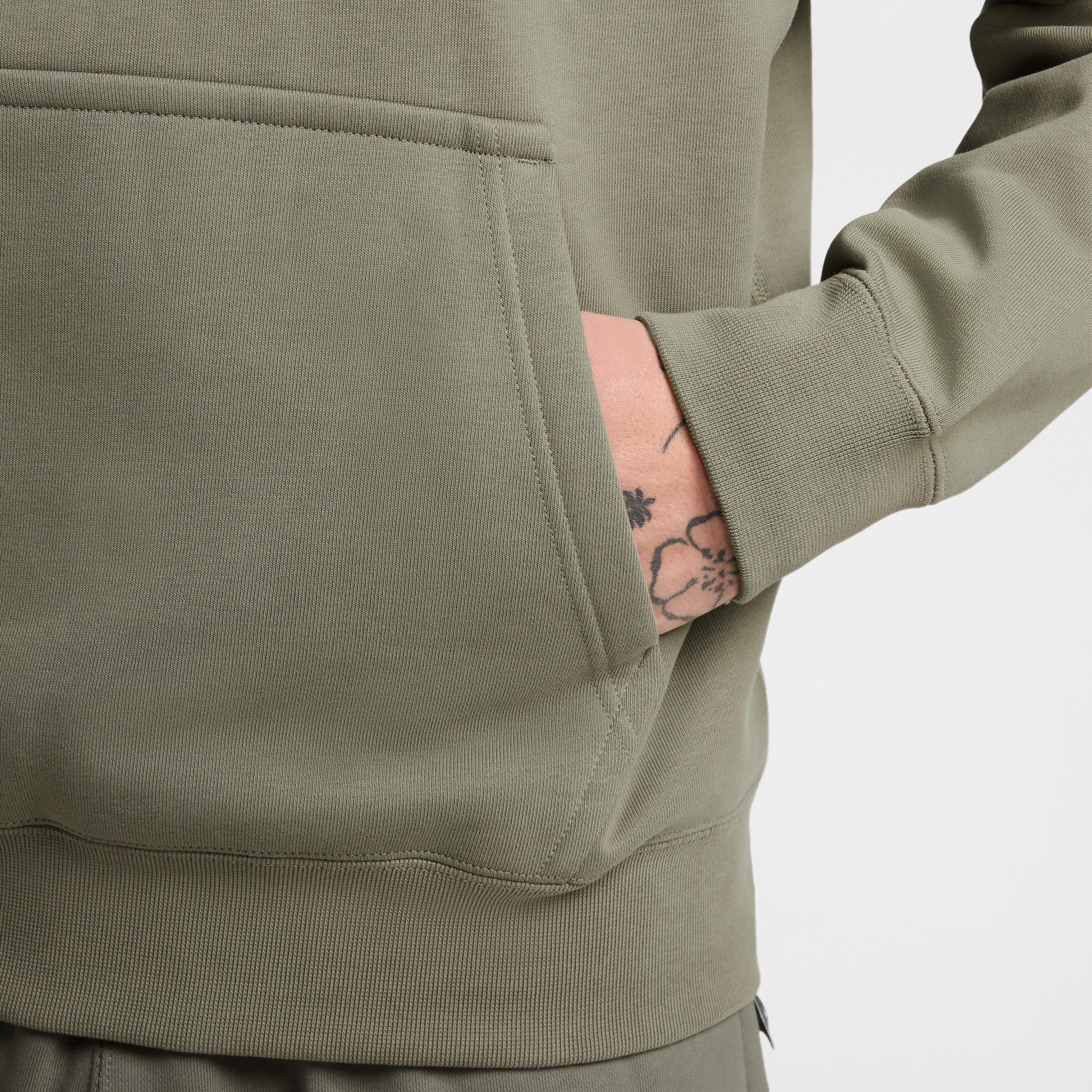 Nike Mens Solo Swoosh Fleece Pullover Hoodie | DX1355-320 Product Image