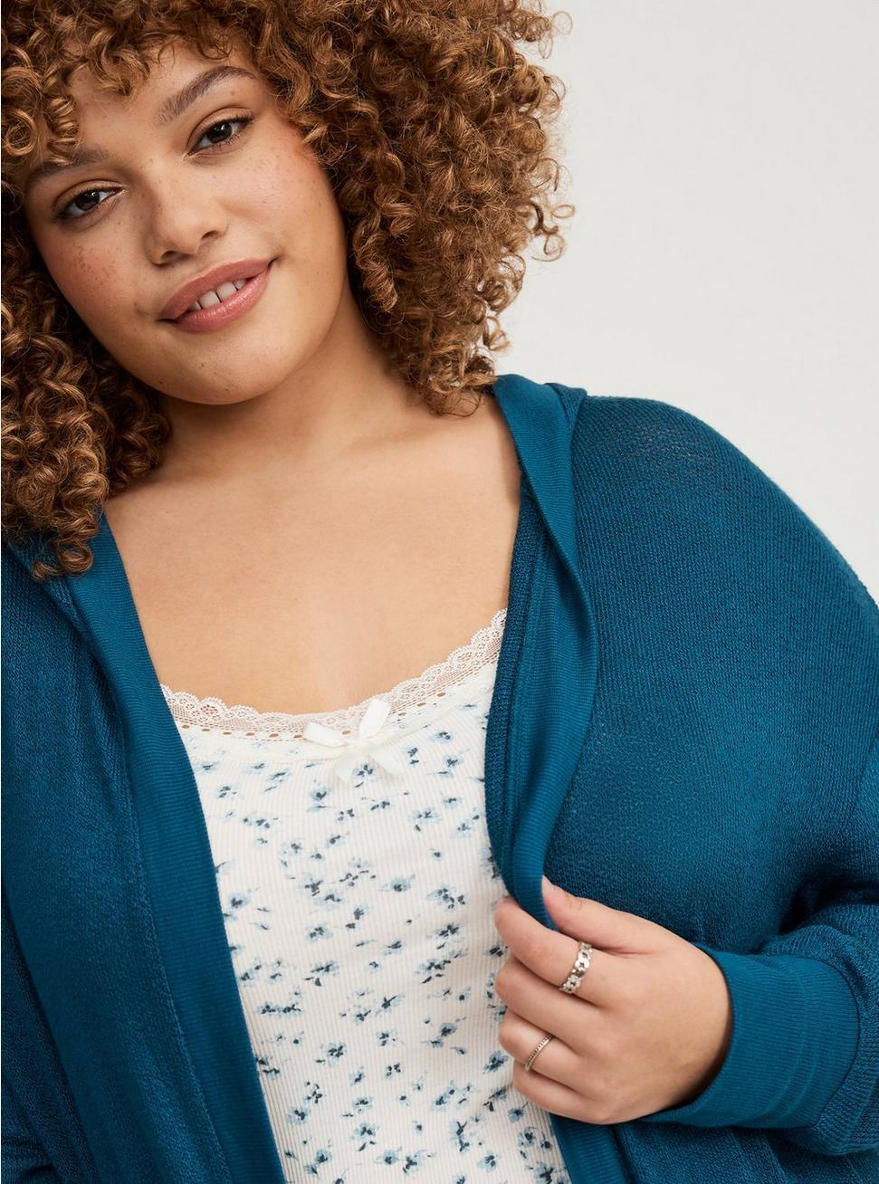 Open Hooded Cardigan Product Image