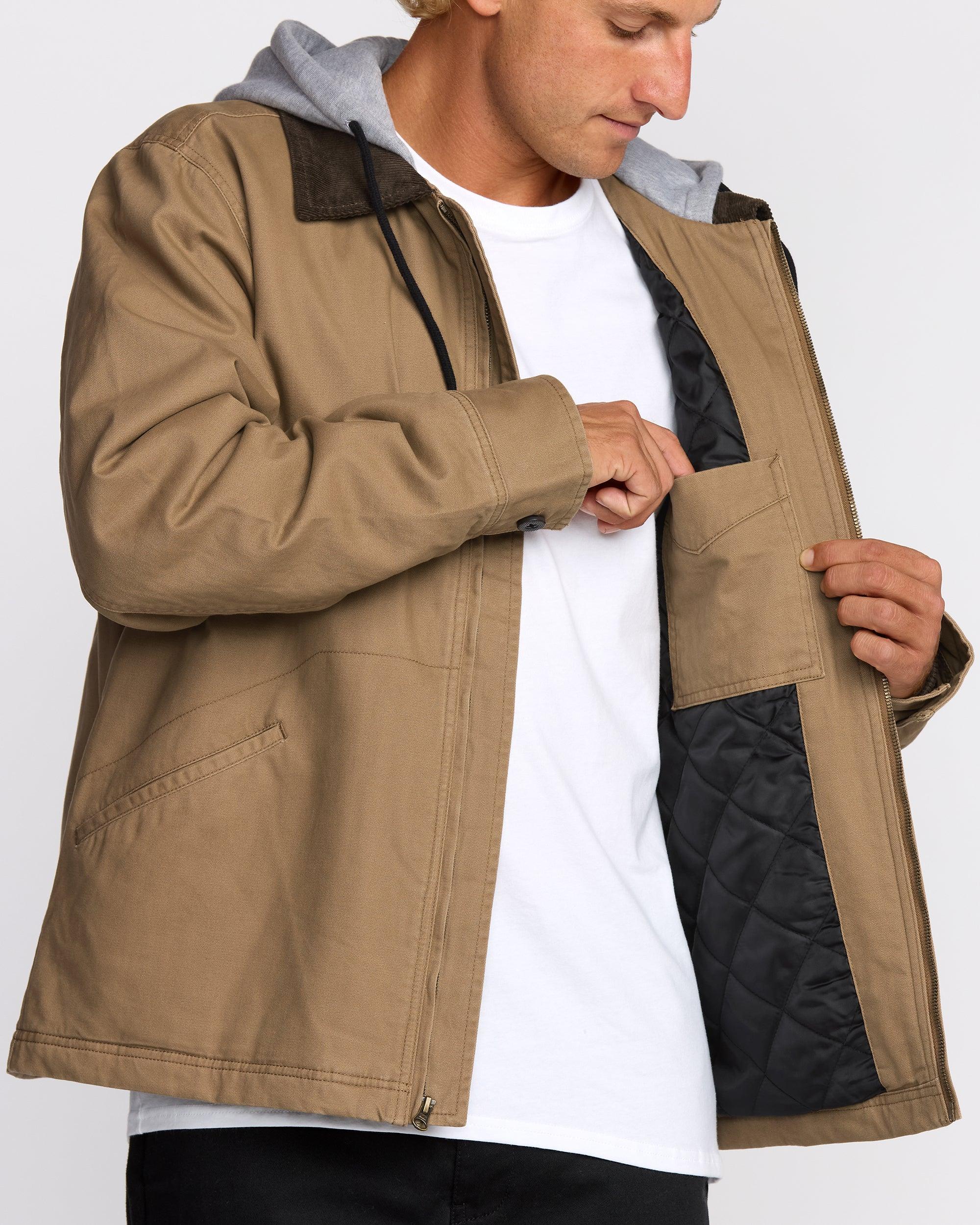 Barlow Hooded Jacket - Clay Male Product Image