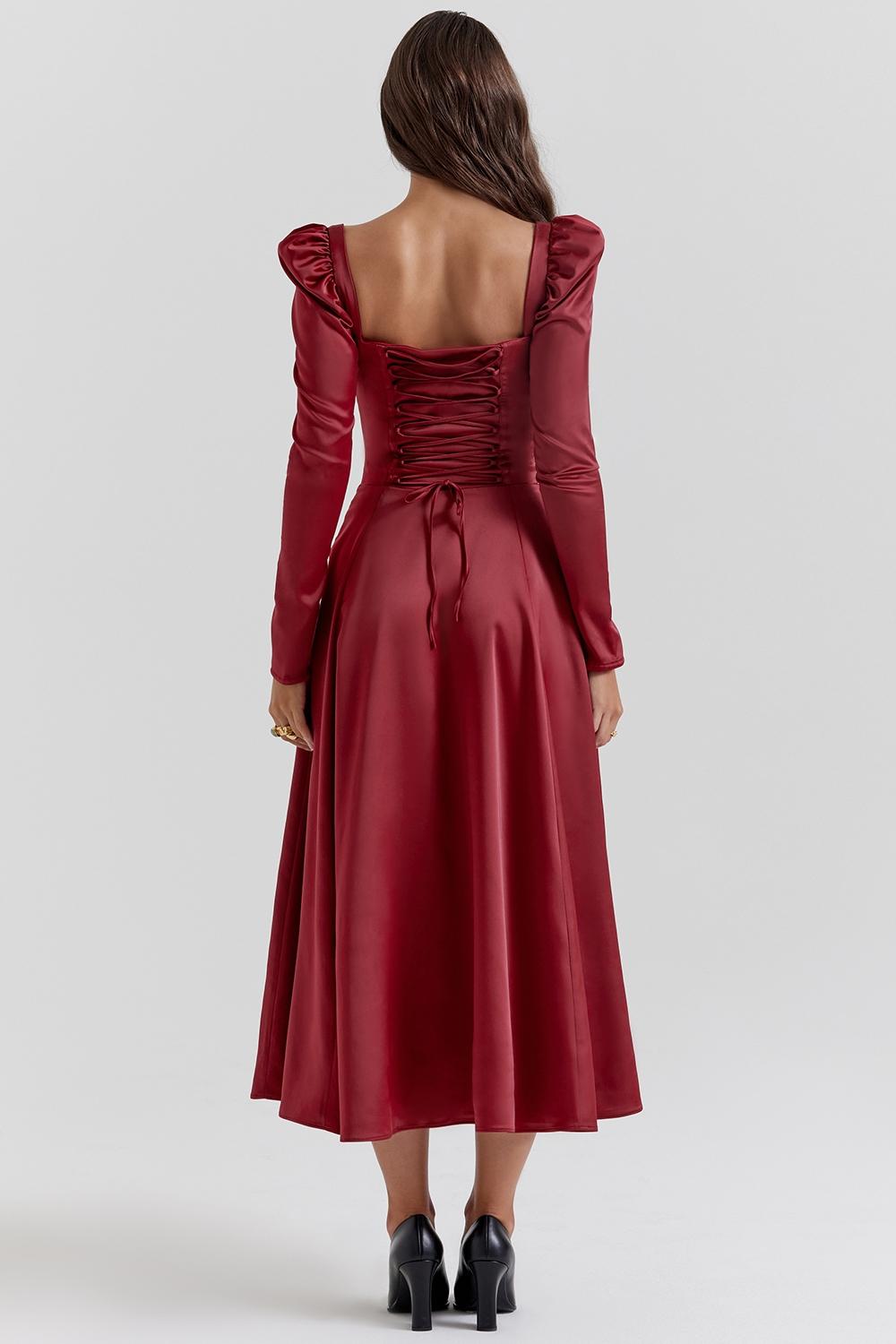 Sebille  ruby corset midi dress Product Image
