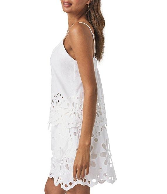 Splendid Emma Eyelet Knit V-Neck Babydoll Coordinating Tank Product Image