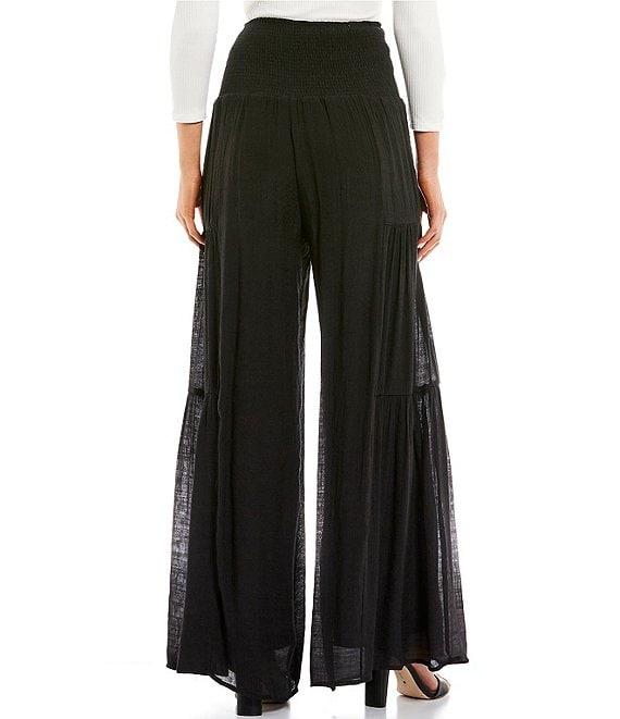 Double Zero Waist Tie Wide Leg Pants Product Image