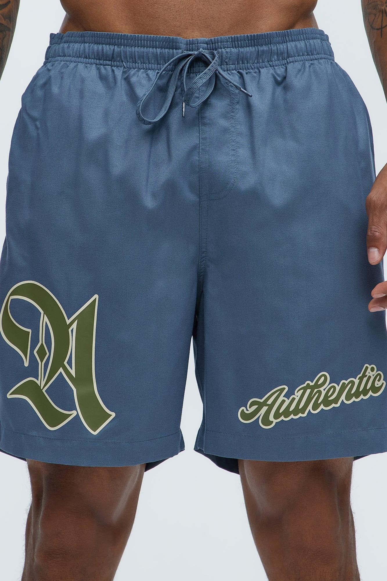 Authentic Lifestyle Swim Mid Trunk - Grey Product Image