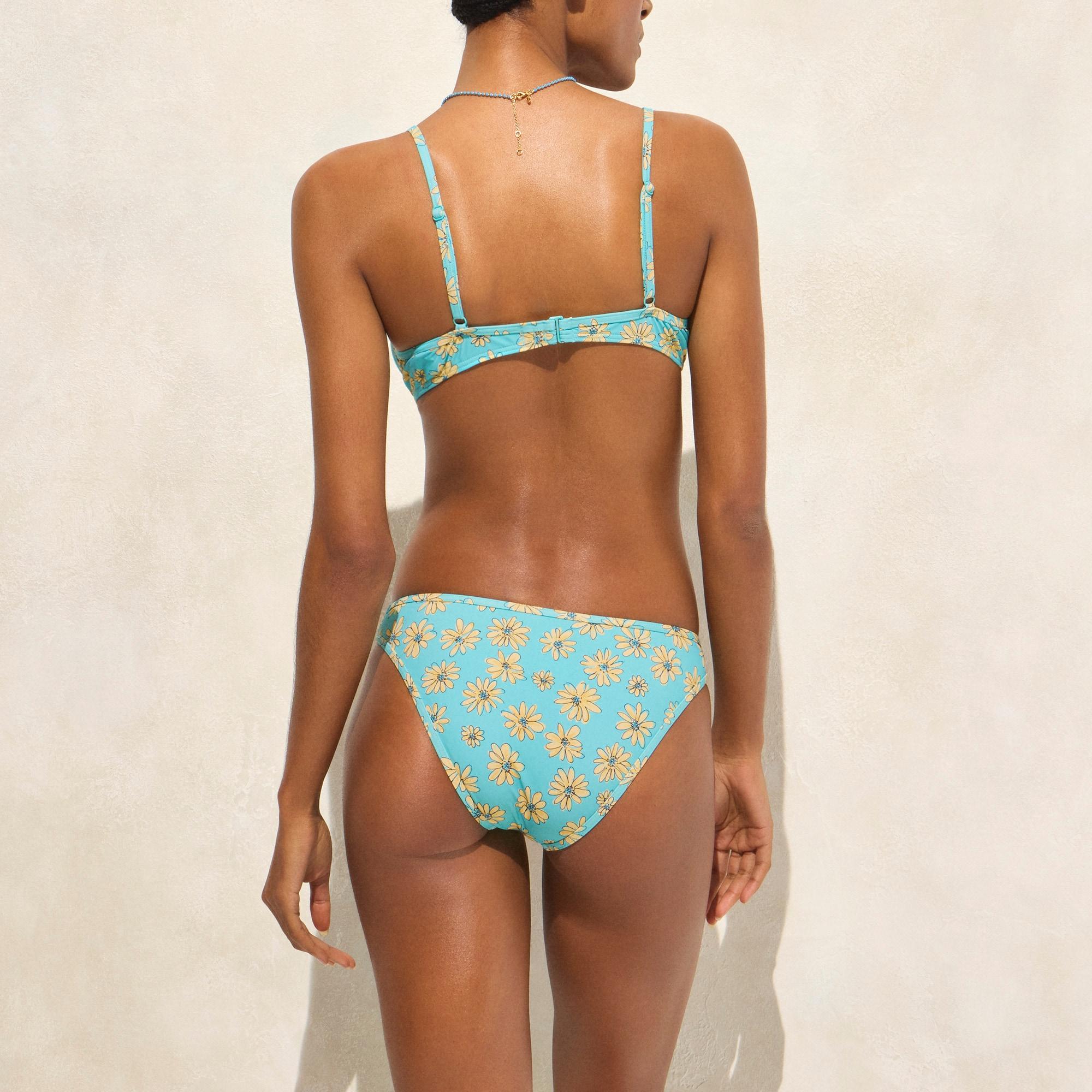 1993 underwire bikini top in retro daisy print Product Image