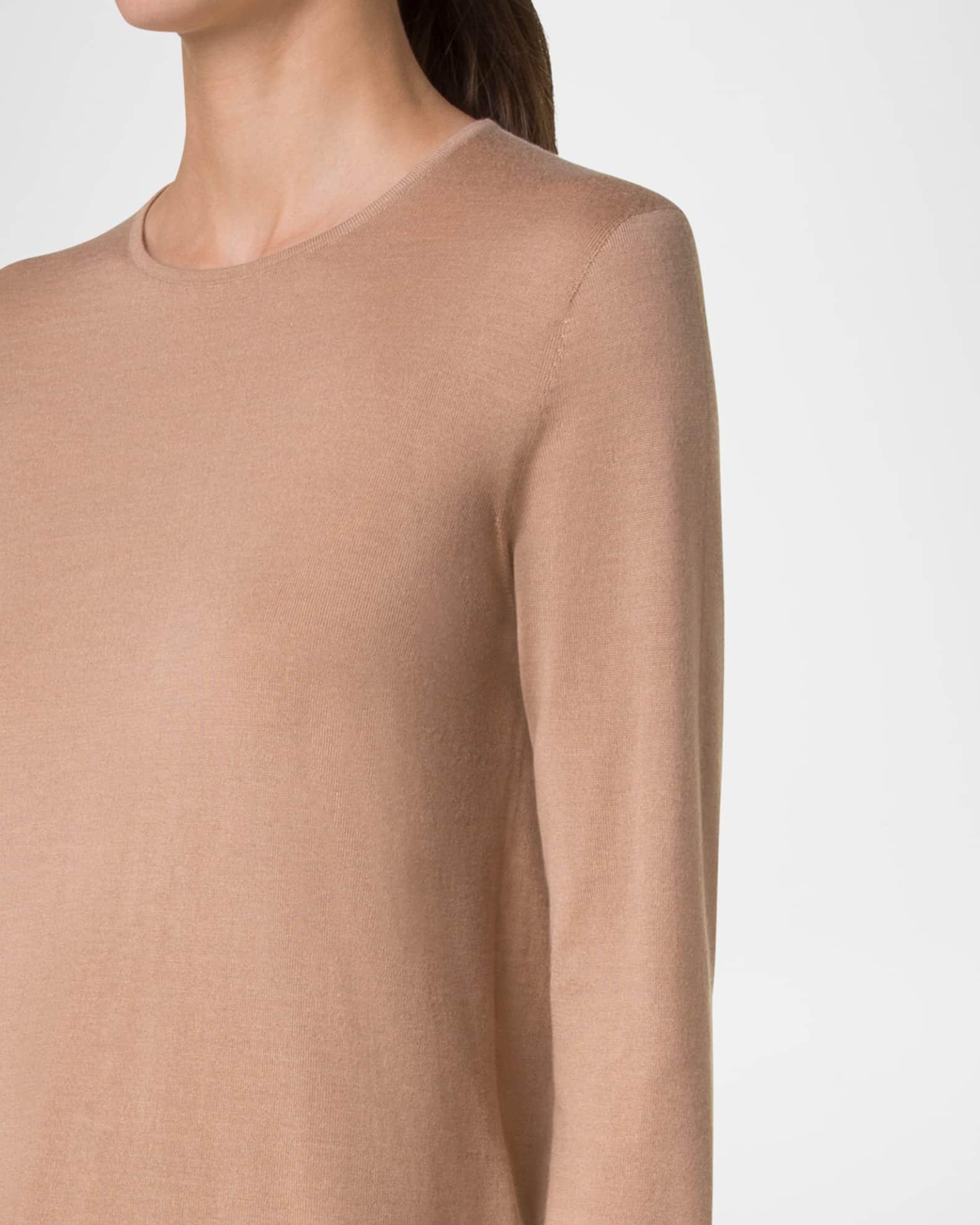 Seamless Cashmere-Silk Crewneck Sweater Product Image