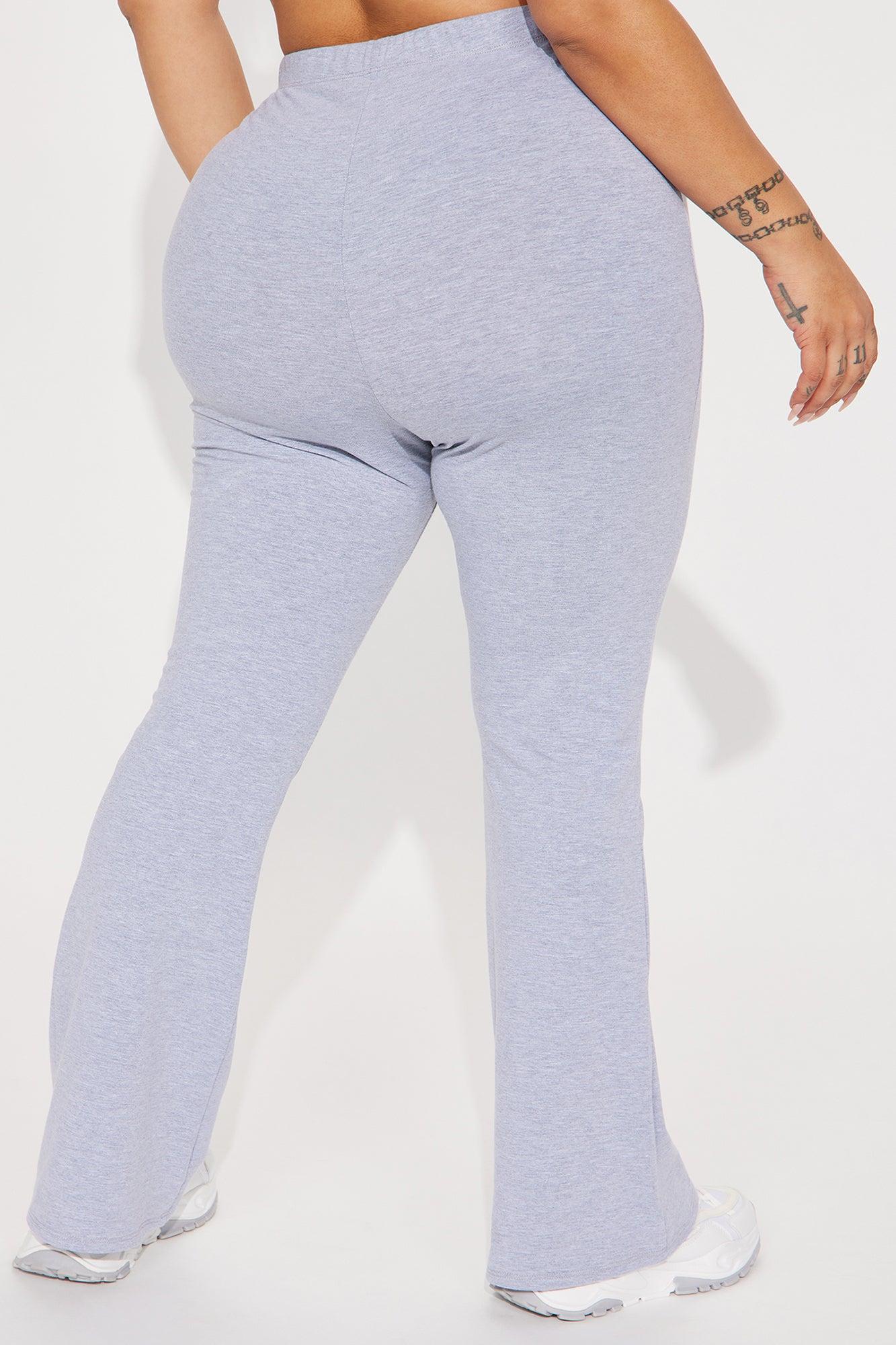 Petite Adriana Flare Pant - Heather Grey Product Image