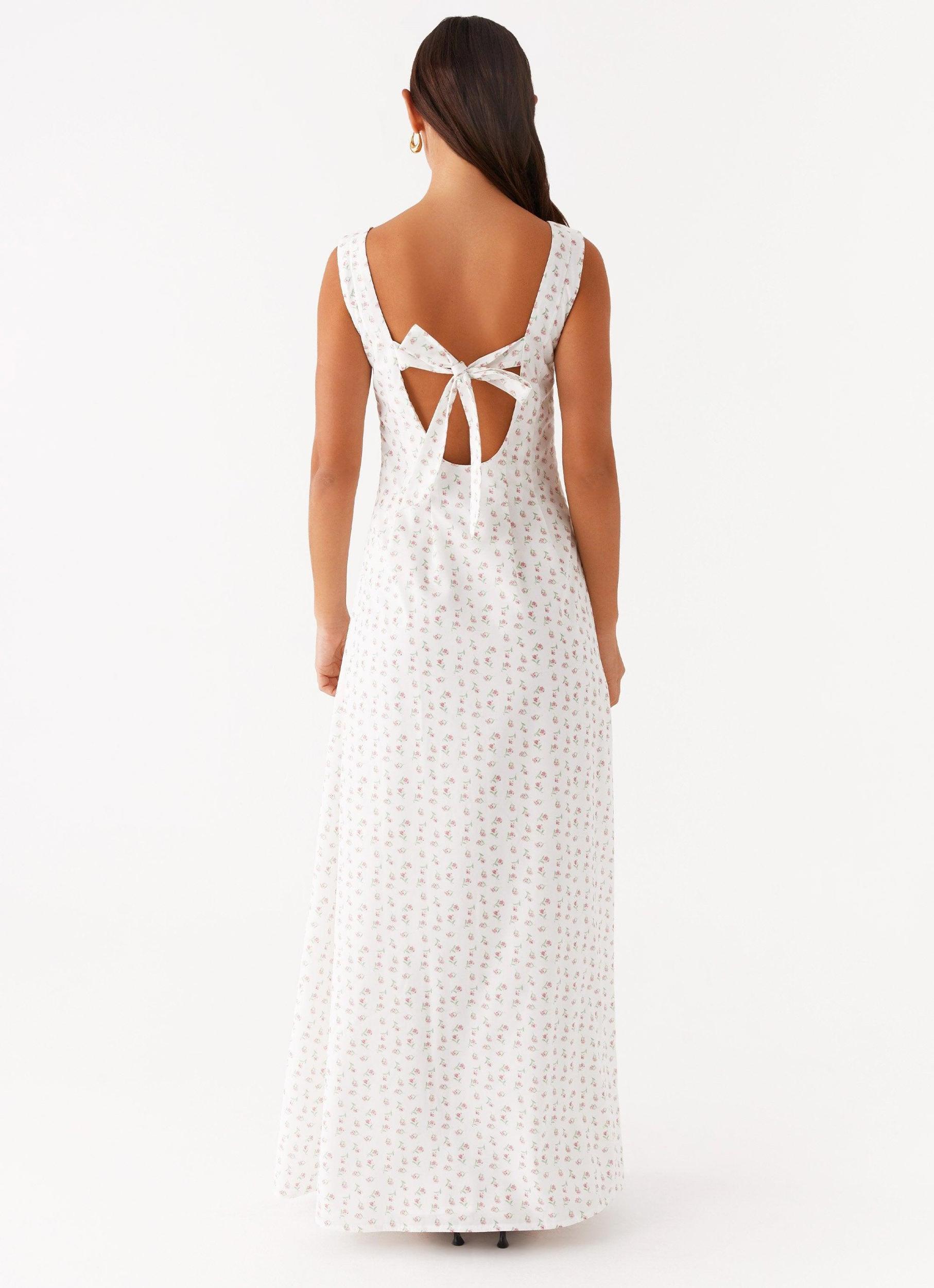 All My Love Maxi Dress - White Floral Product Image
