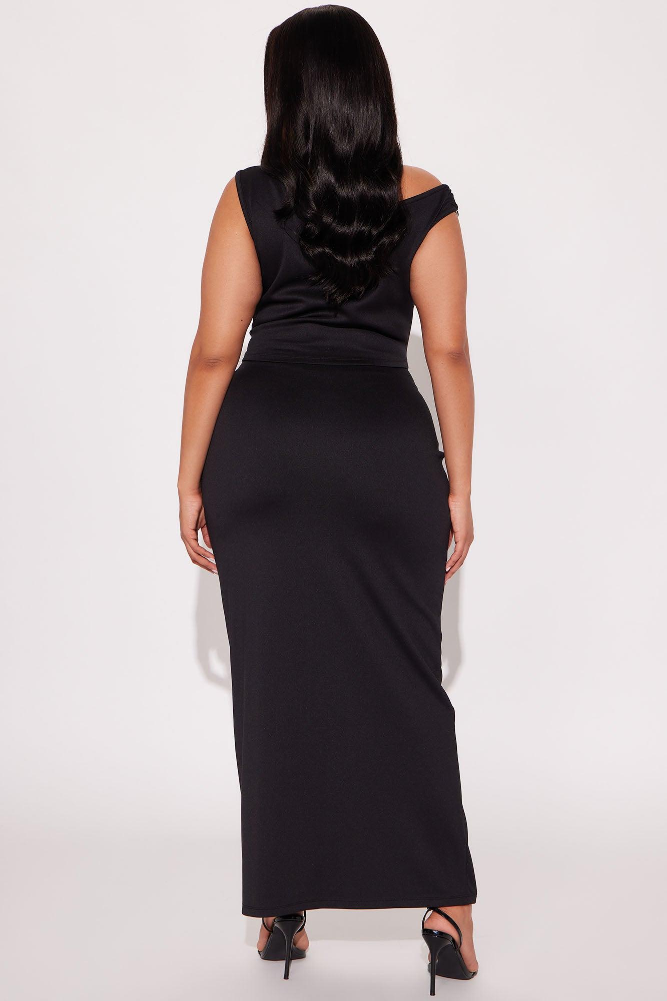 Iconic Rhythm Maxi Skirt Set - Black Product Image