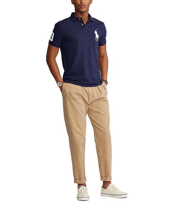 Polo Ralph Lauren Custom Slim Fit Big Pony Mesh Short-Sleeve Polo Shirt Product Image