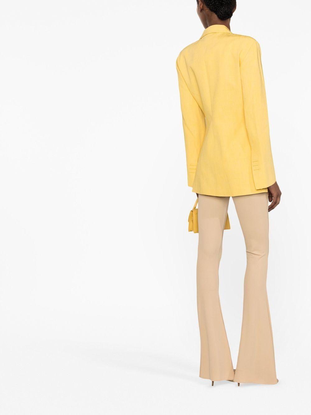 JACQUEMUS La Veste Tibau Crossover Blazer In Yellow Product Image