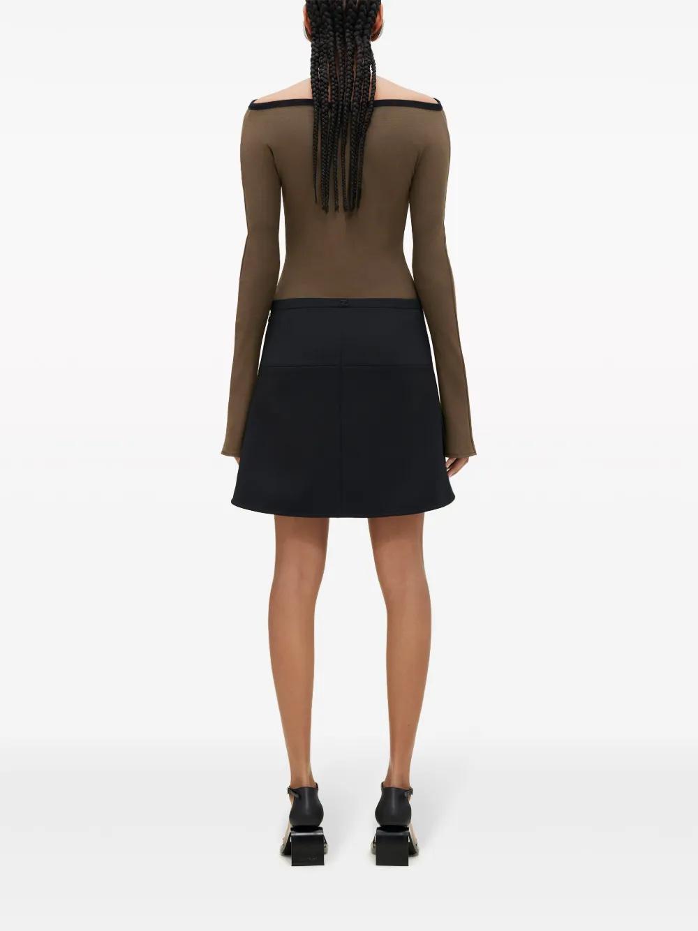 boat-neck cotton top Product Image