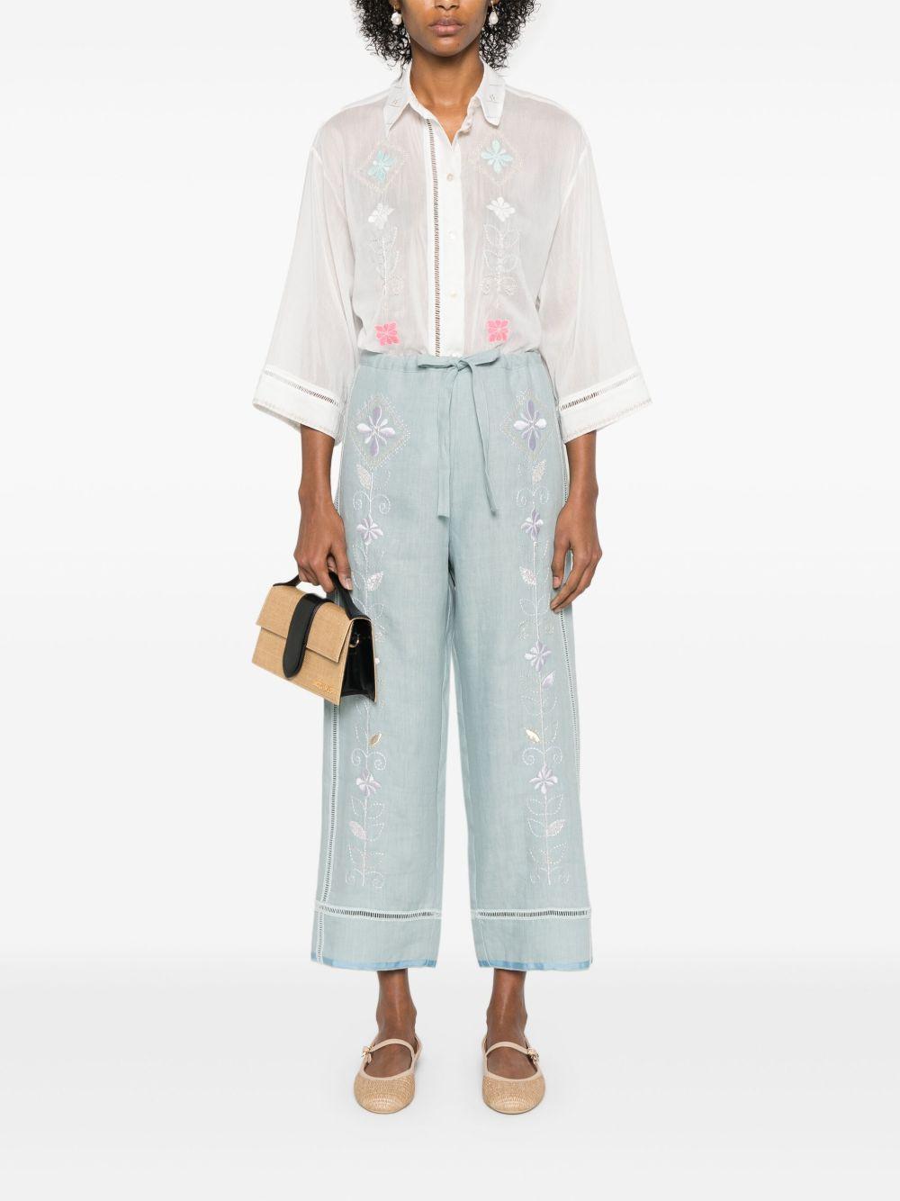 embroidered trousers Product Image