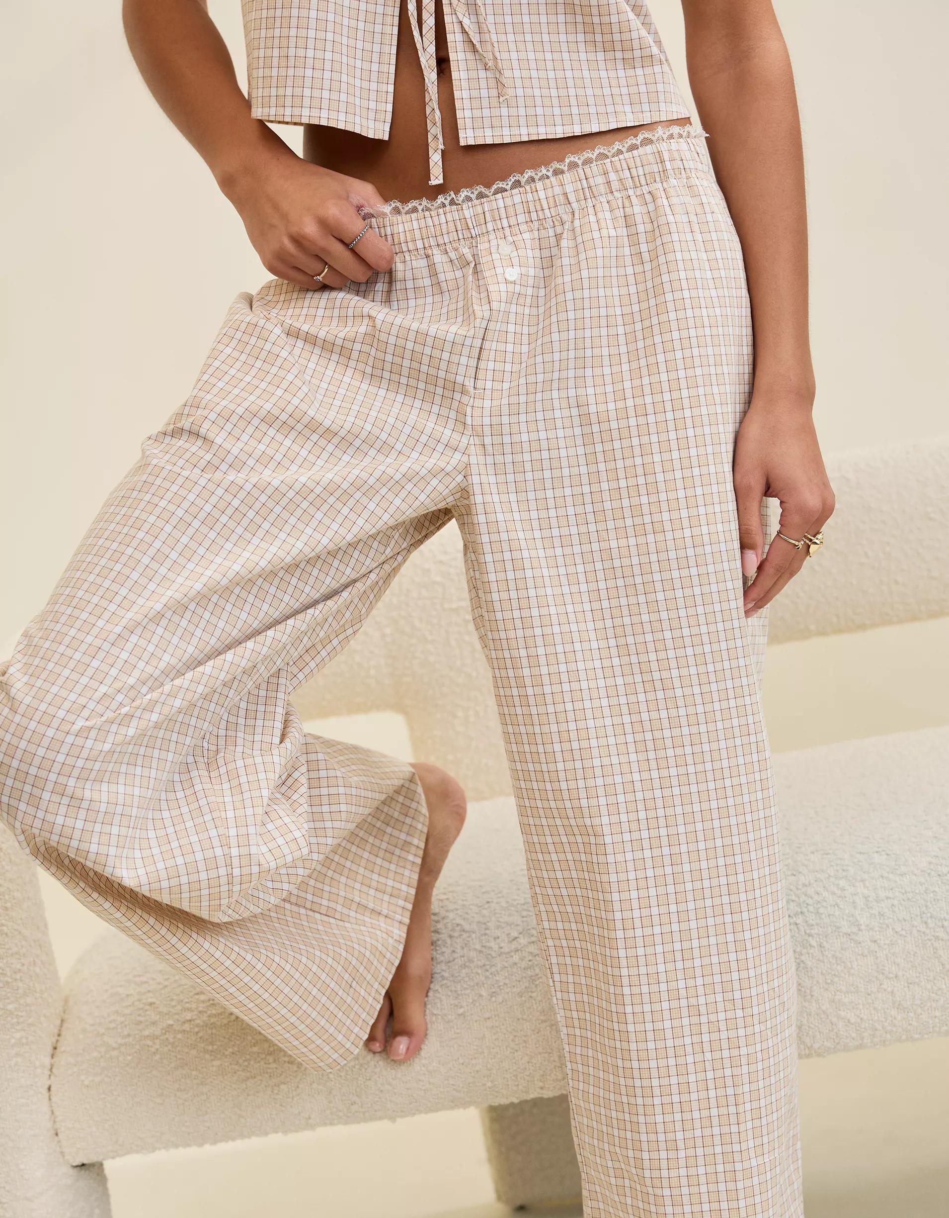 Aerie Off-Duty Poplin Trouser PJ Product Image